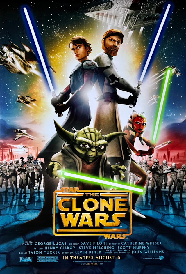 Original Star Wars: The Clone Wars Movie Poster - George Lucas