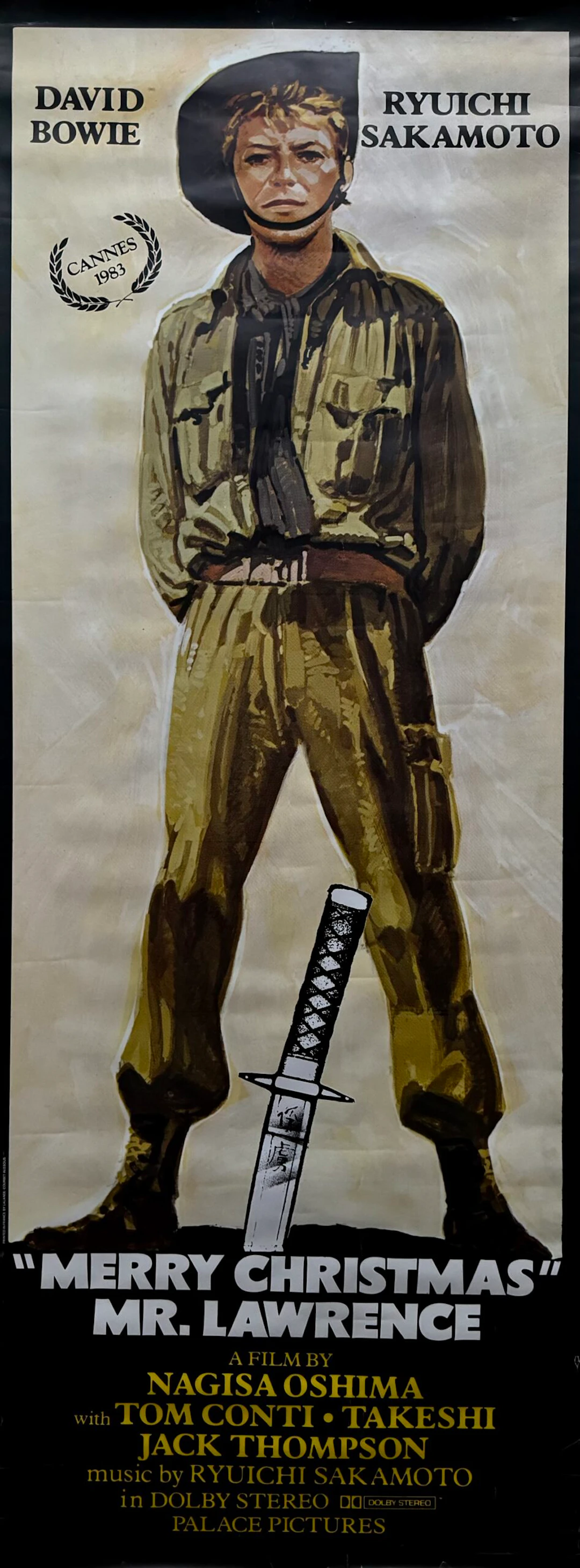 Original Merry Christmas Mr. Lawrence Movie Poster - David Bowie