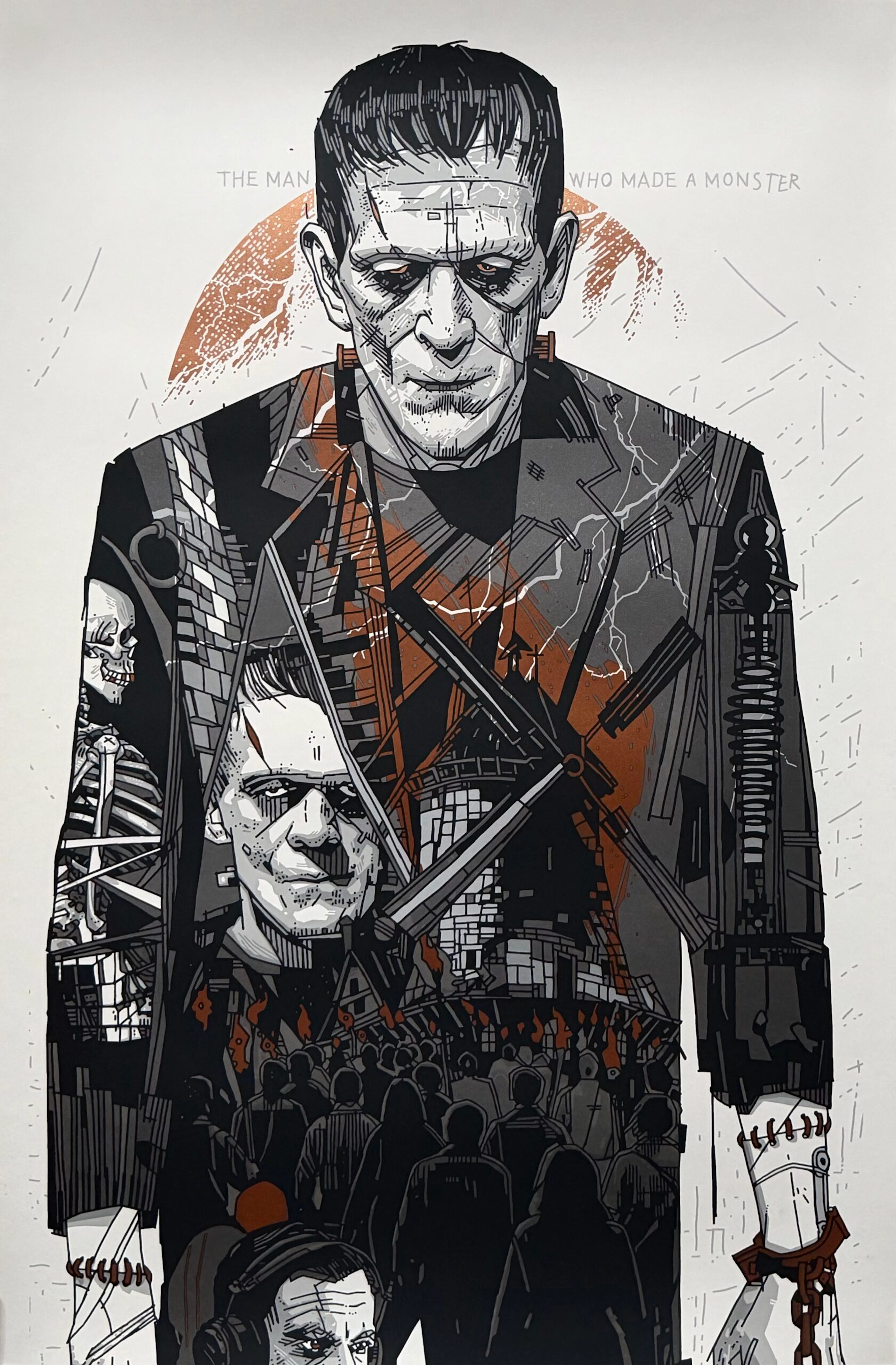 Frankenstein Alternative Movie Poster - Boris Karloff - Tyler Stout
