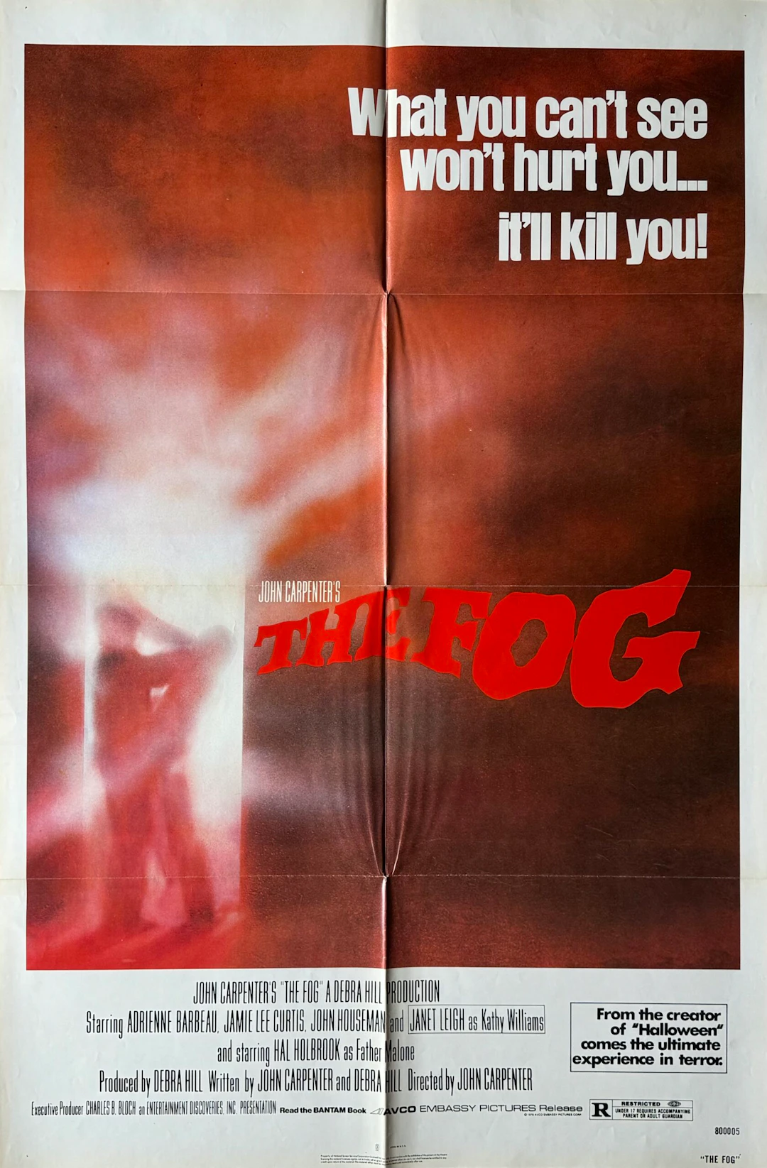 The Fog Movie Poster - John Carpenter - Jamie Leigh Curtis