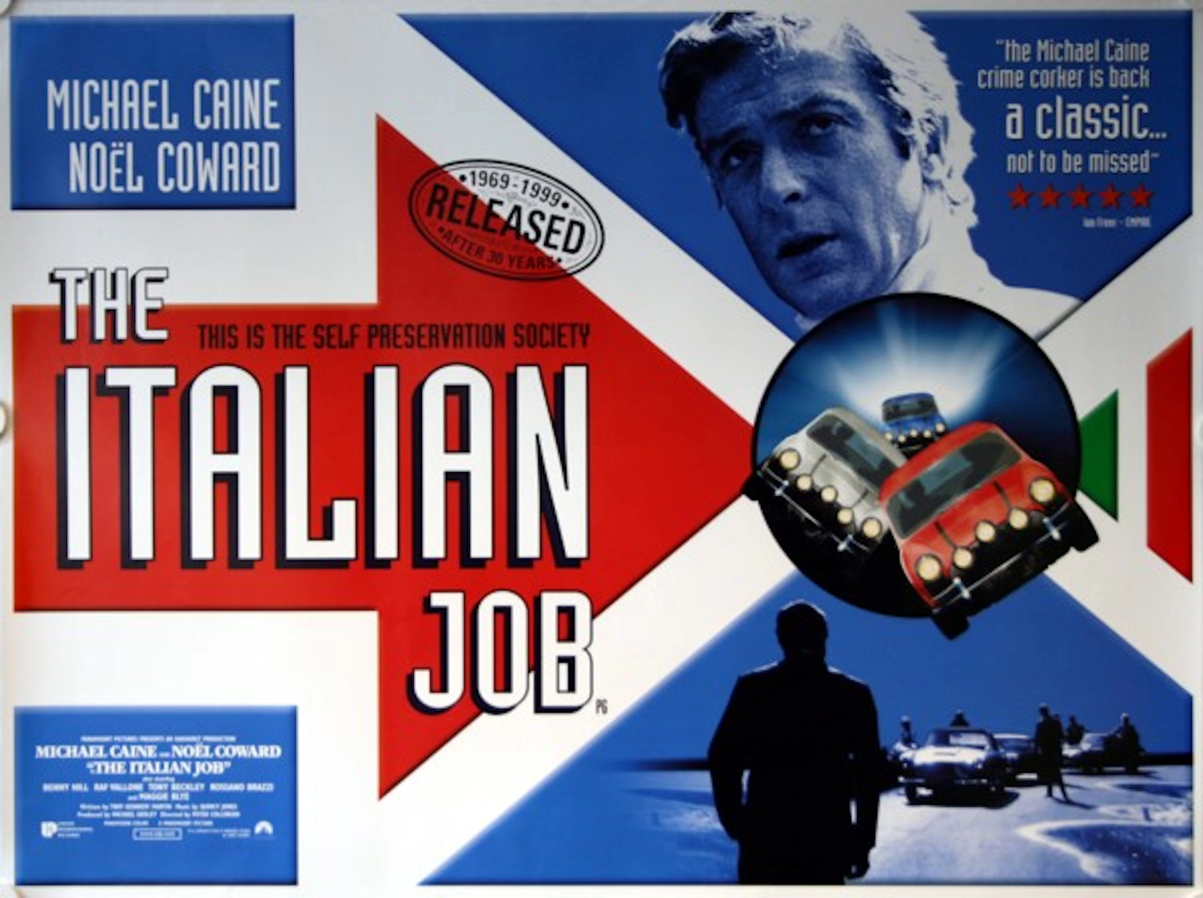 Original The Italian Job Movie Poster - Michael Caine