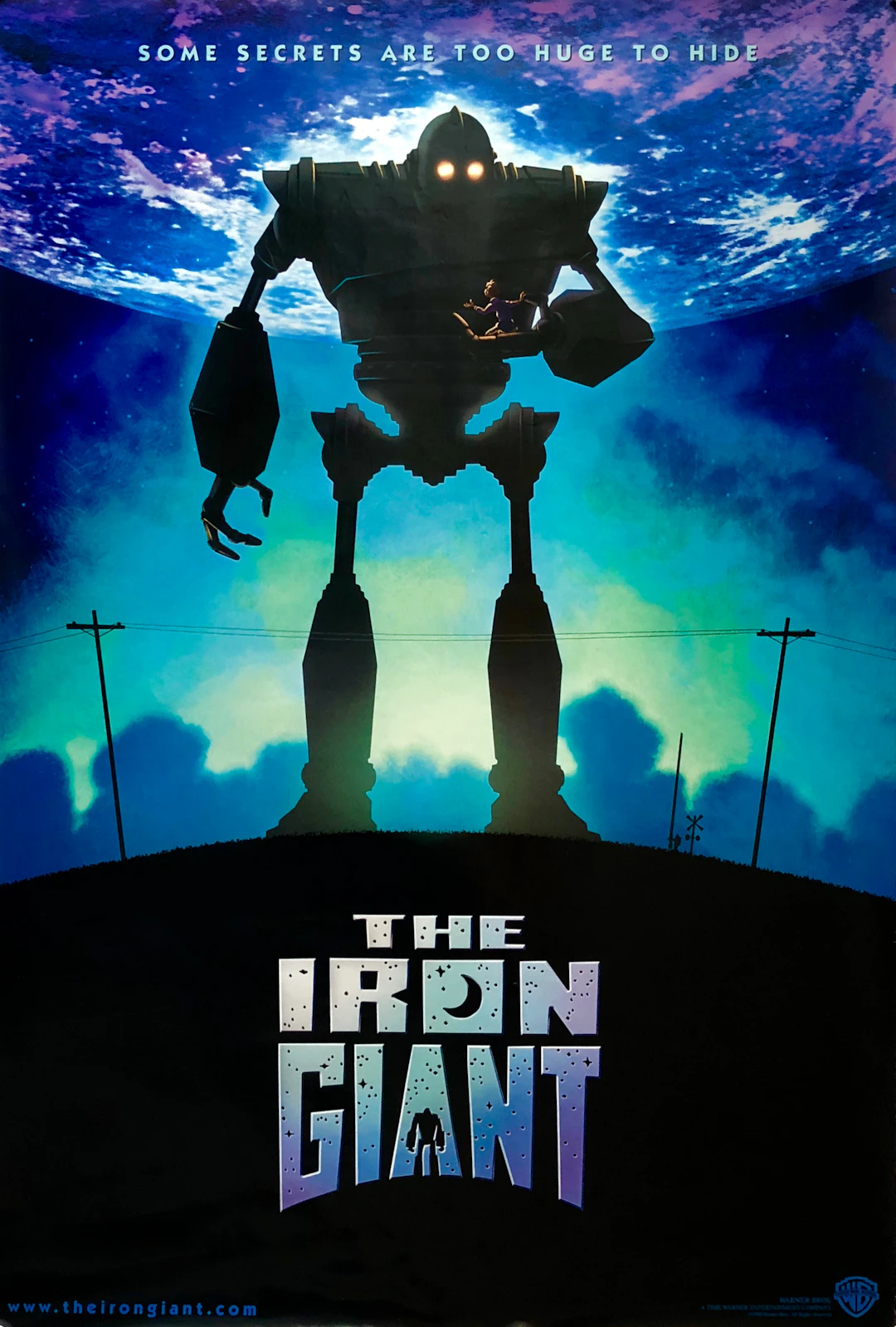 Original The Iron Giant movie poster - Brad Bird - Jennifer Aniston