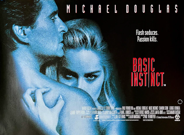 Original Basic Instinct Movie Poster - Sharon Stone - Michael Douglas