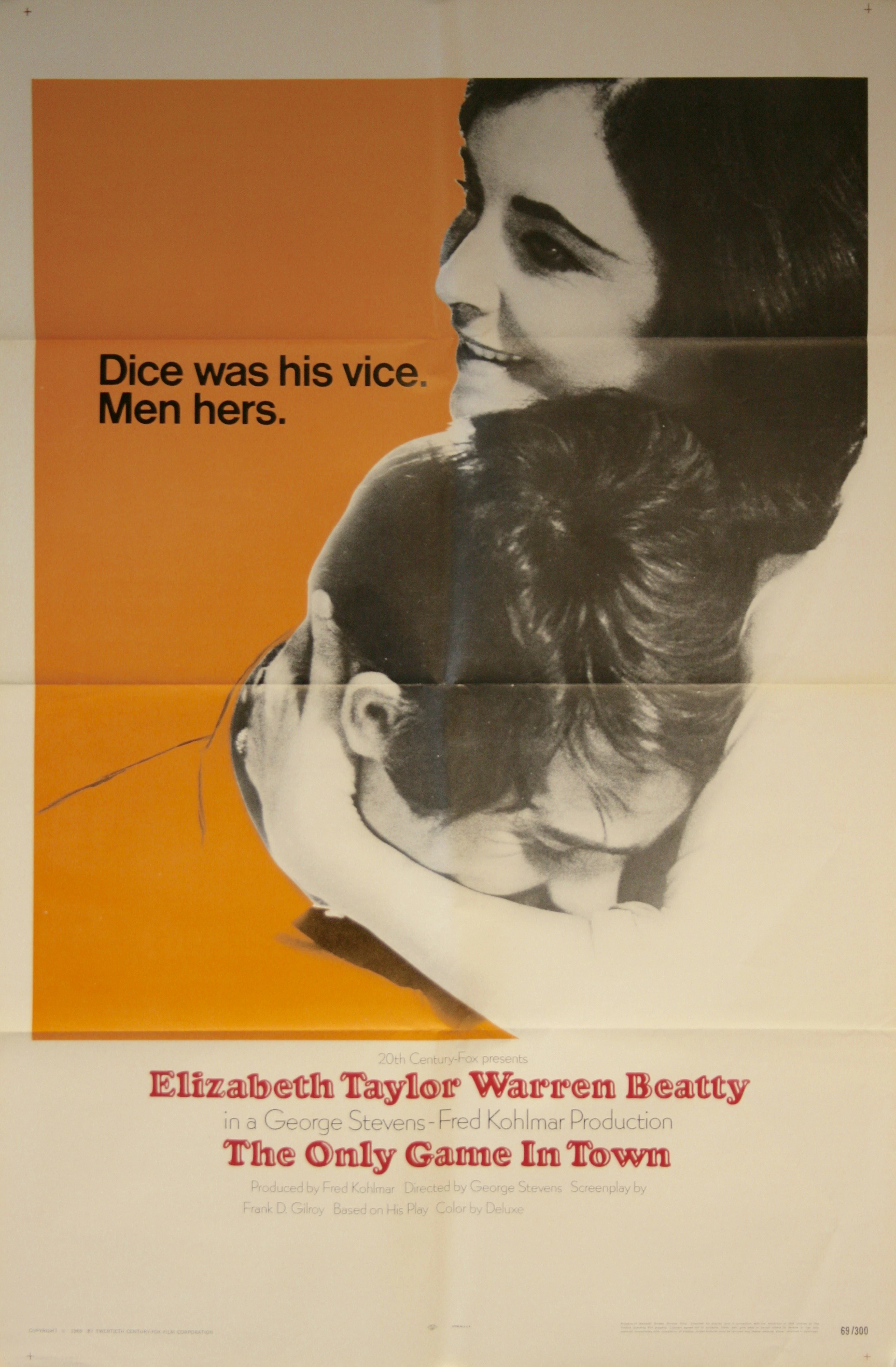 The Only Game in Town - Vintage Movie Posters