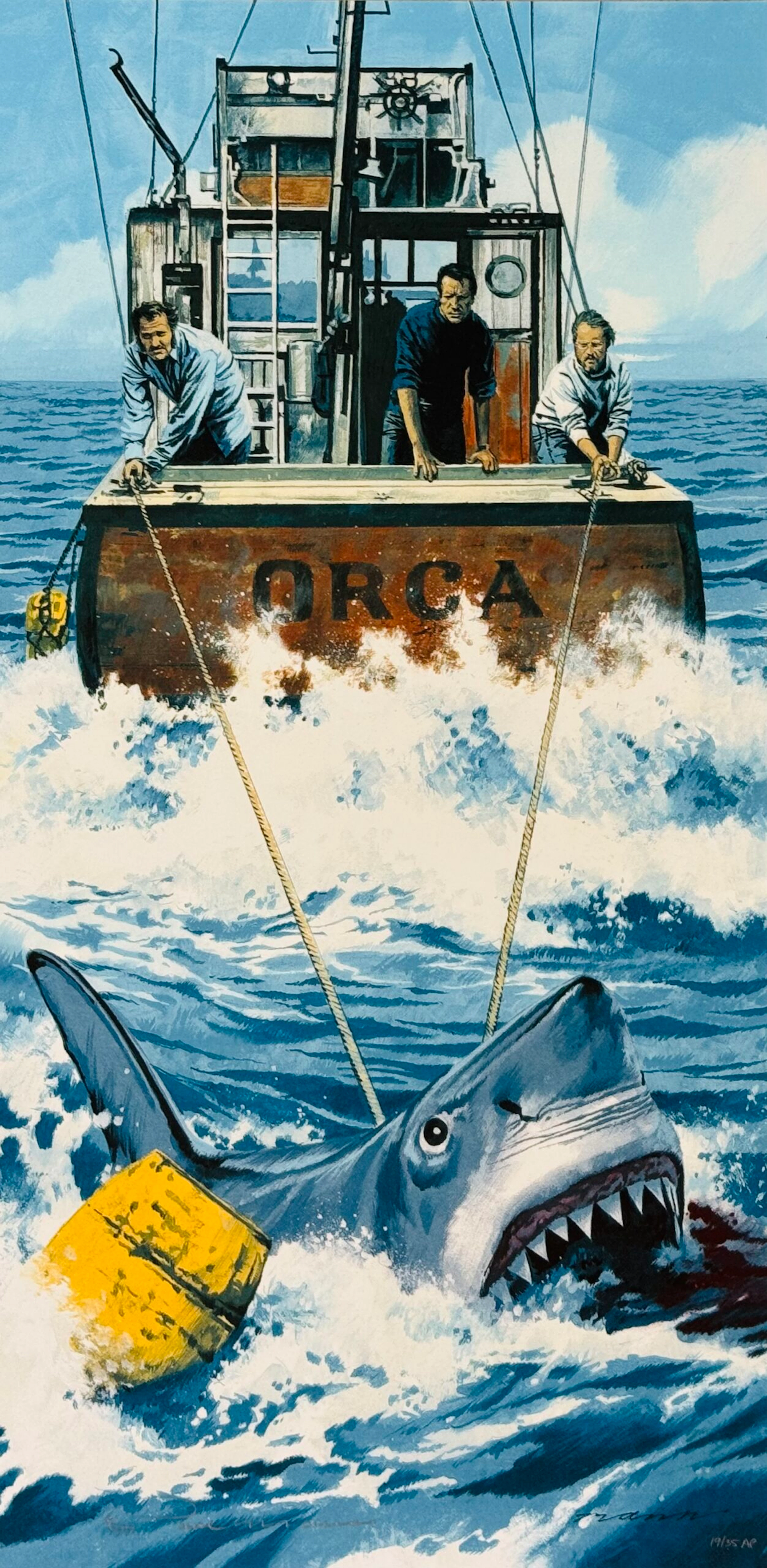 Jaws Alternative Movie Poster - Steven Spielberg - Paul Mann