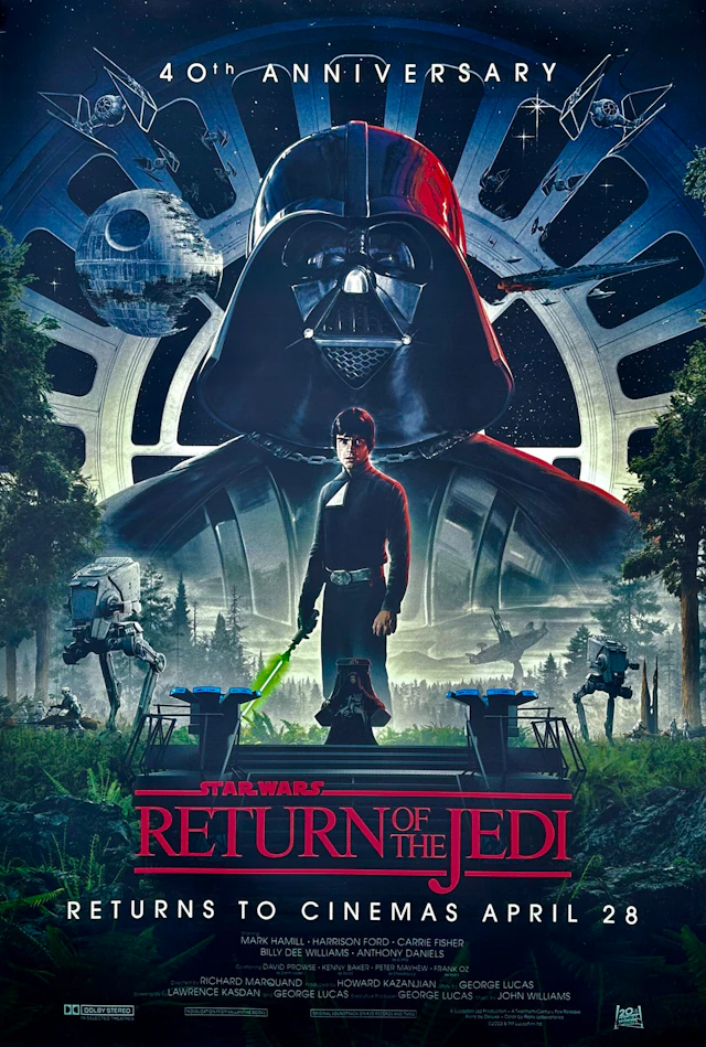 Star Wars Episode VI - Return of the Jedi 40th Anniversary Poster