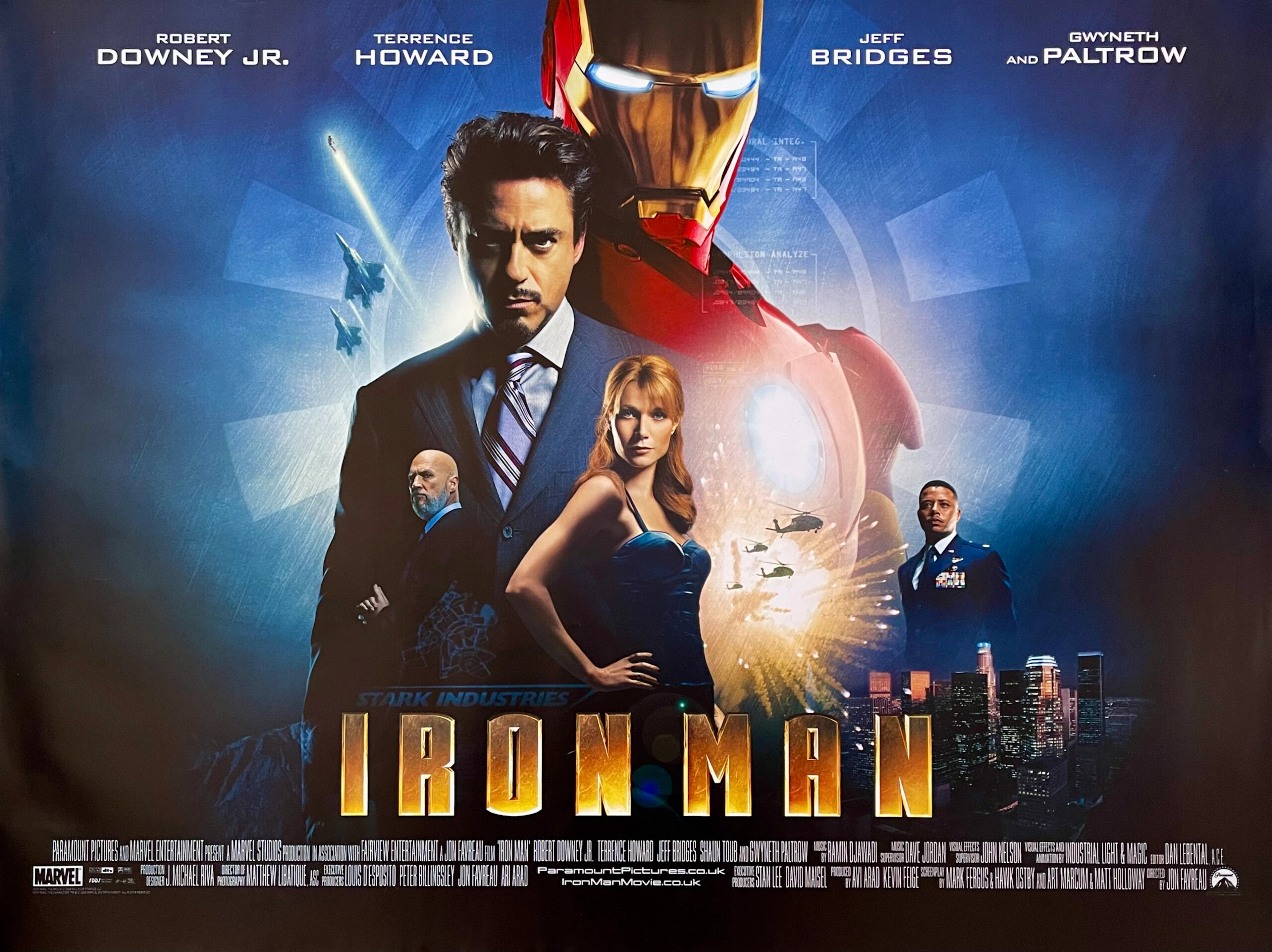 Original Iron Man Movie Poster - Marvel Studios - Robert Downey Jr.