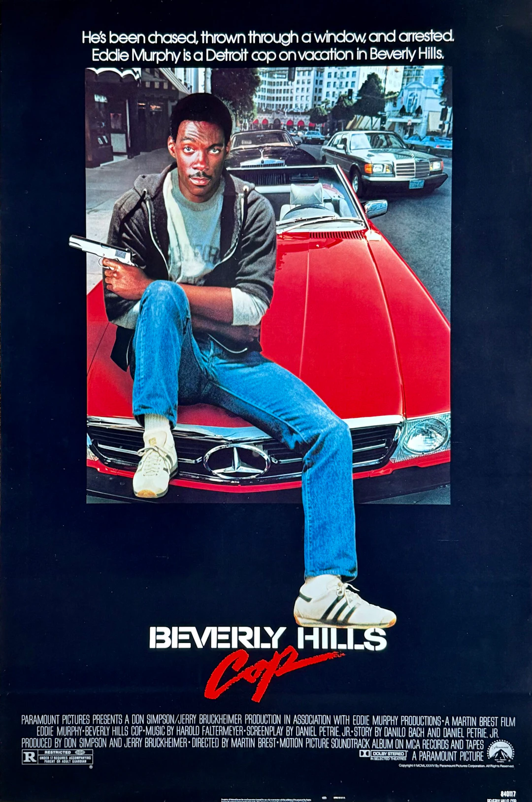 Original Beverly HIlls Cop Movie Poster - Eddie Murphy