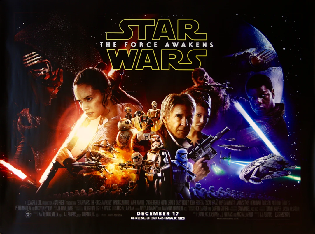 Star Wars The Force Awakens - Vintage Movie Posters