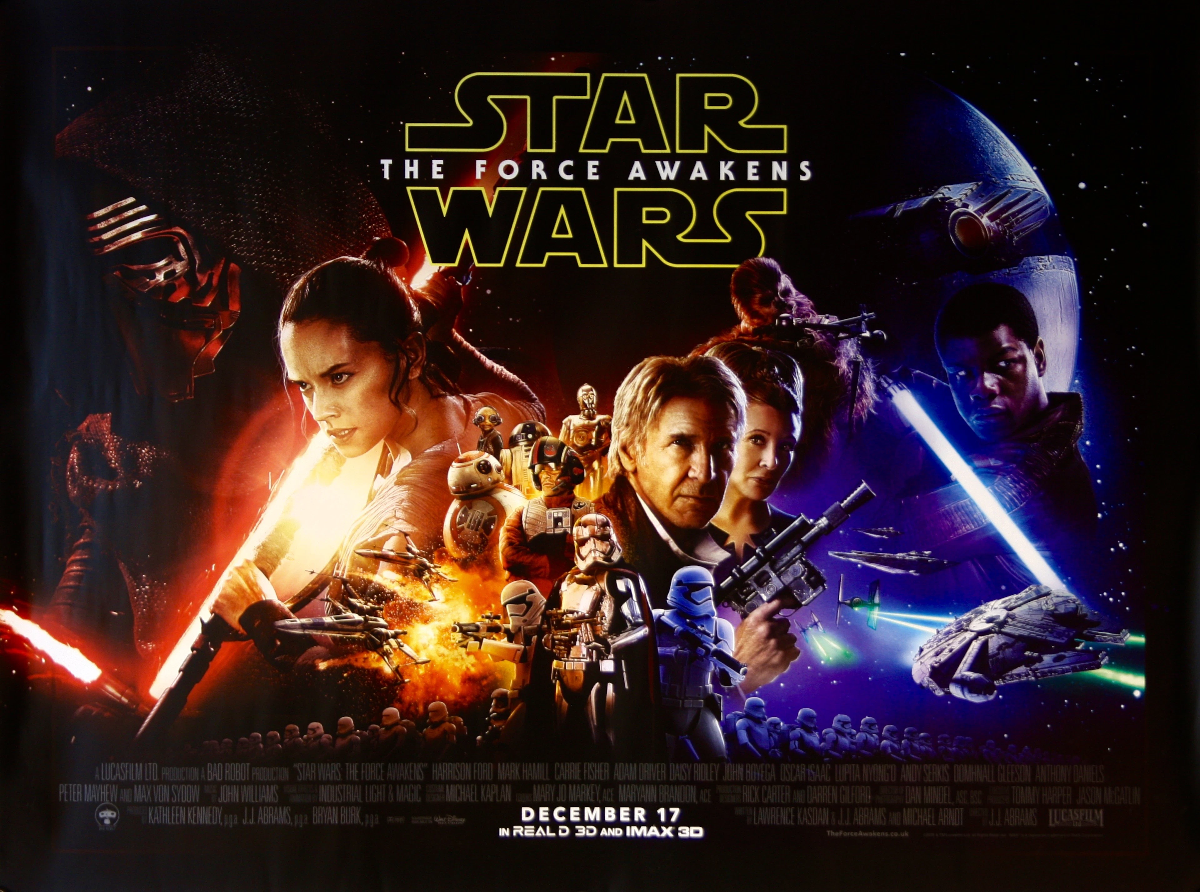 Star Wars The Force Awakens - Vintage Movie Posters