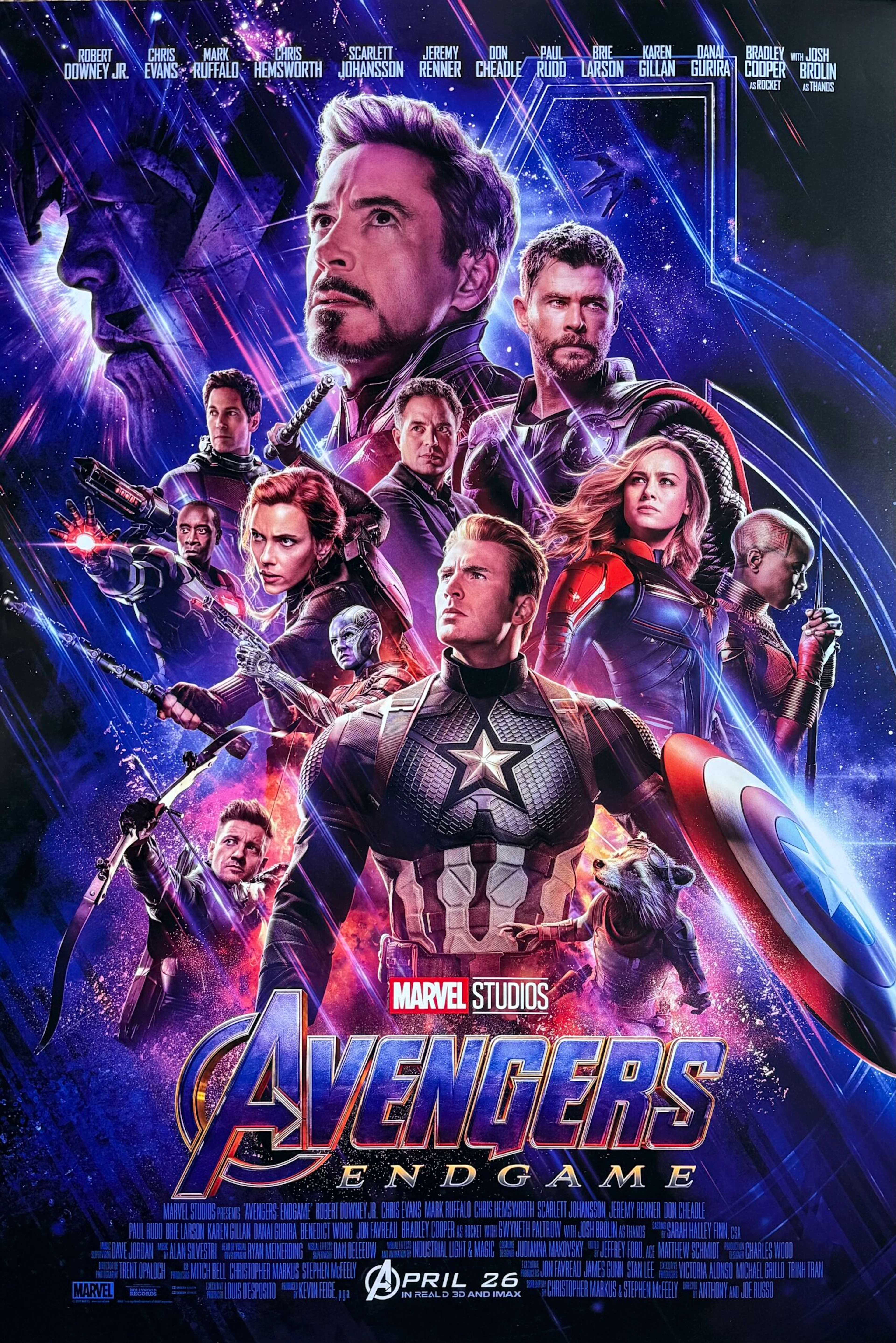 Original Avengers: Endgame Movie Poster - Robert Downey Jr.