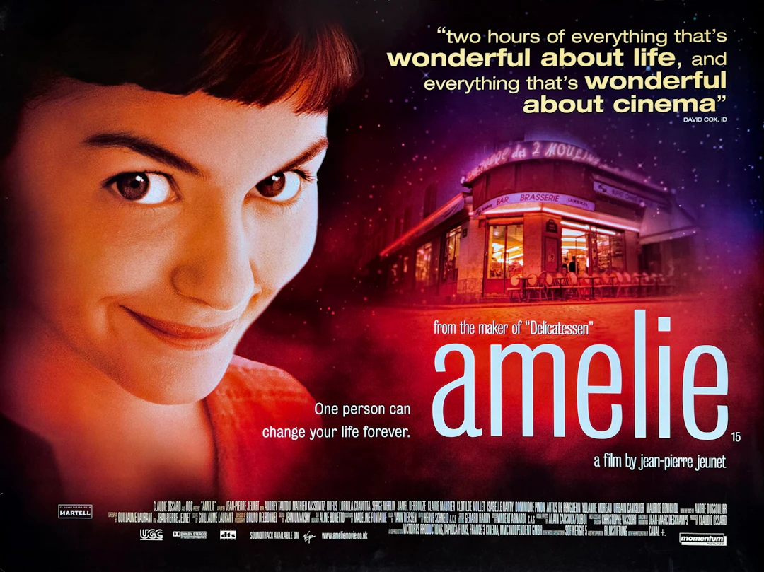 Original Amelie Movie Poster - Audrey Tautou - Romance - Comedy
