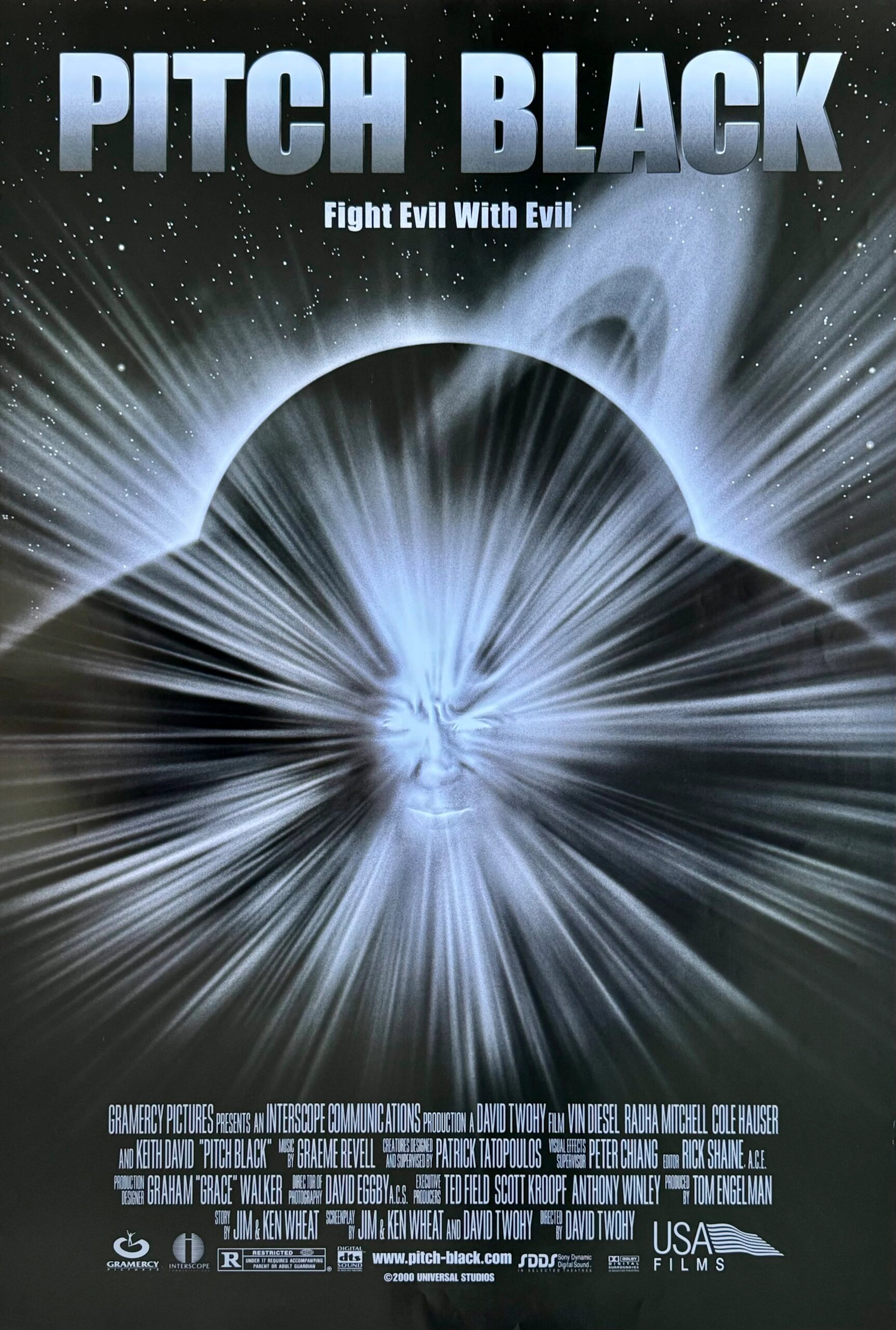 Original Pitch Black Movie Poster - Vin Diesel - David Twohy