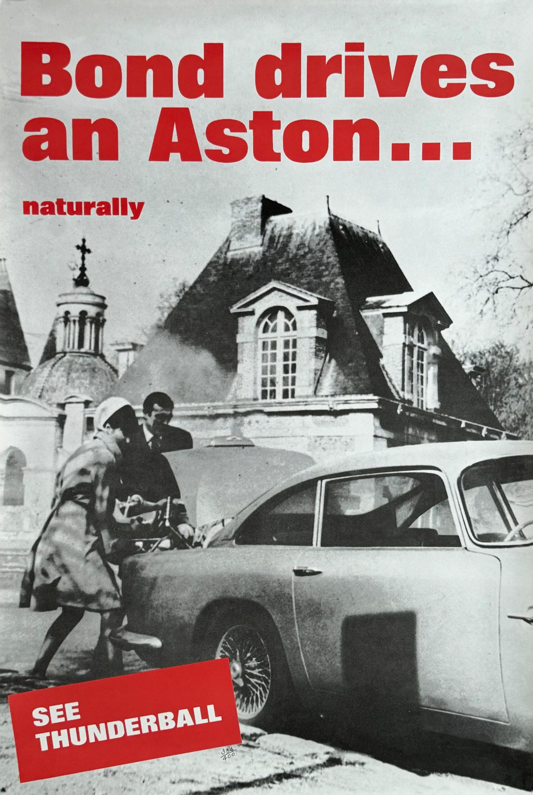 James Bond: Thunderball Poster - Sean Connery - Aston Martin