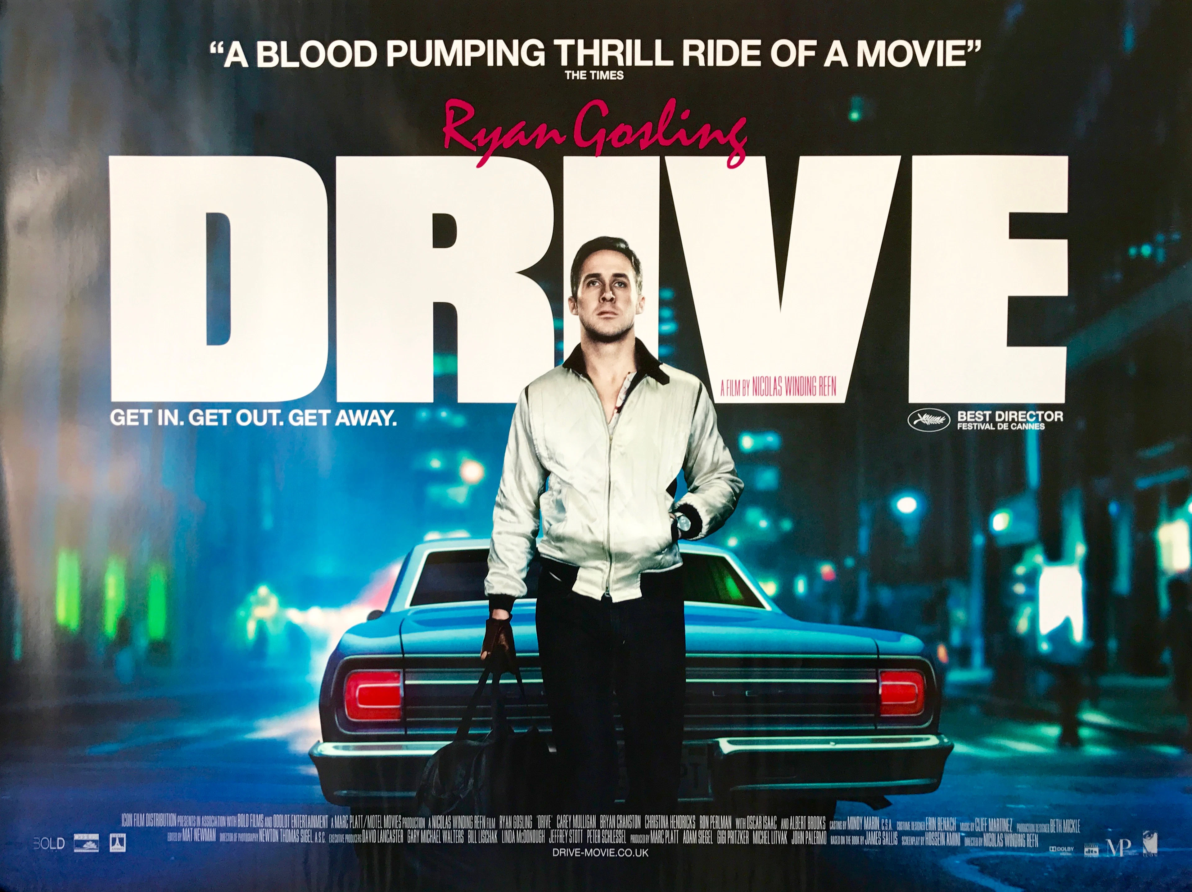 Original DRIVE Movie Poster - Nicolas Winding Refn