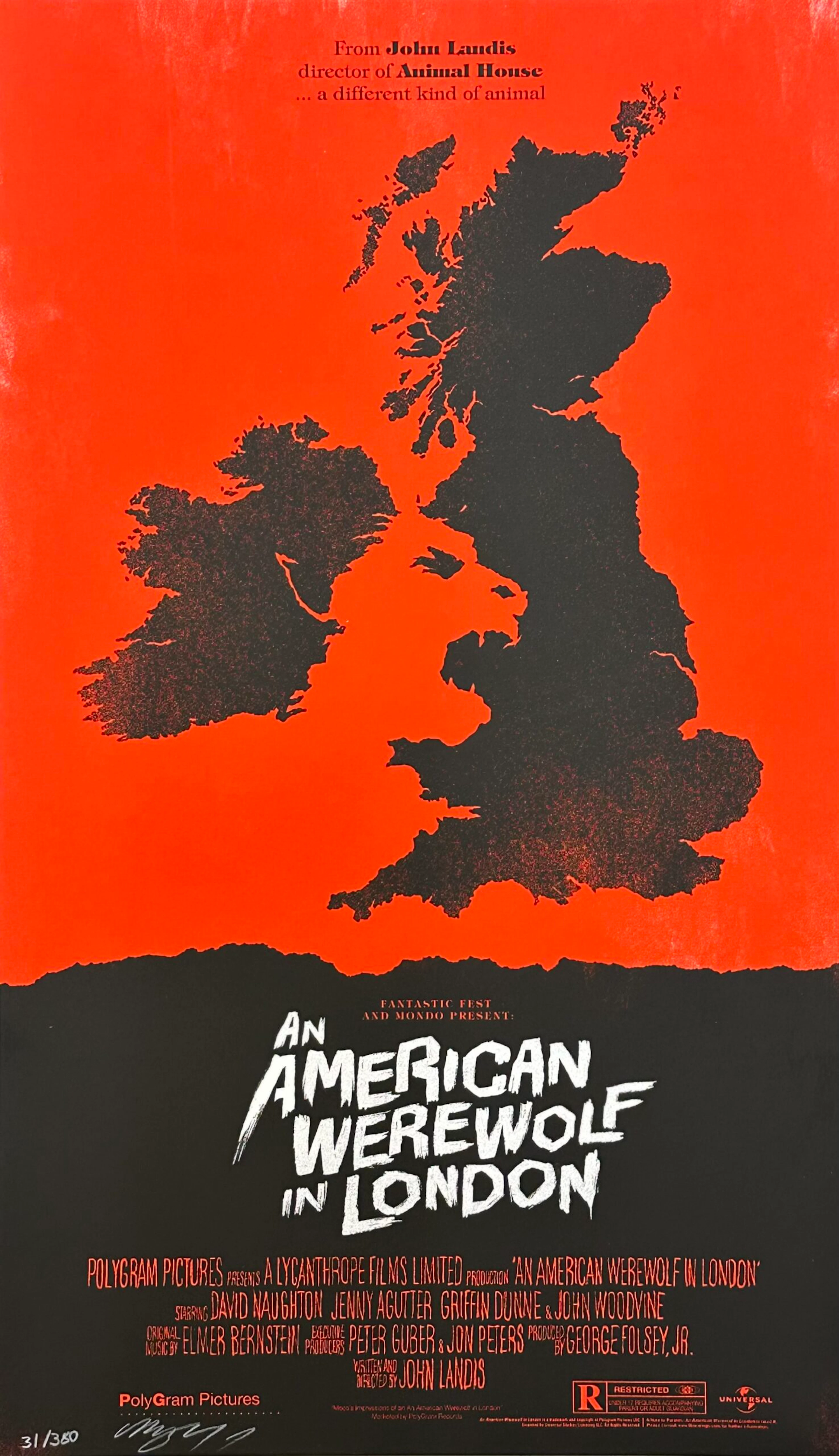 An American Werewolf in London Movie Poster - Olly Moss