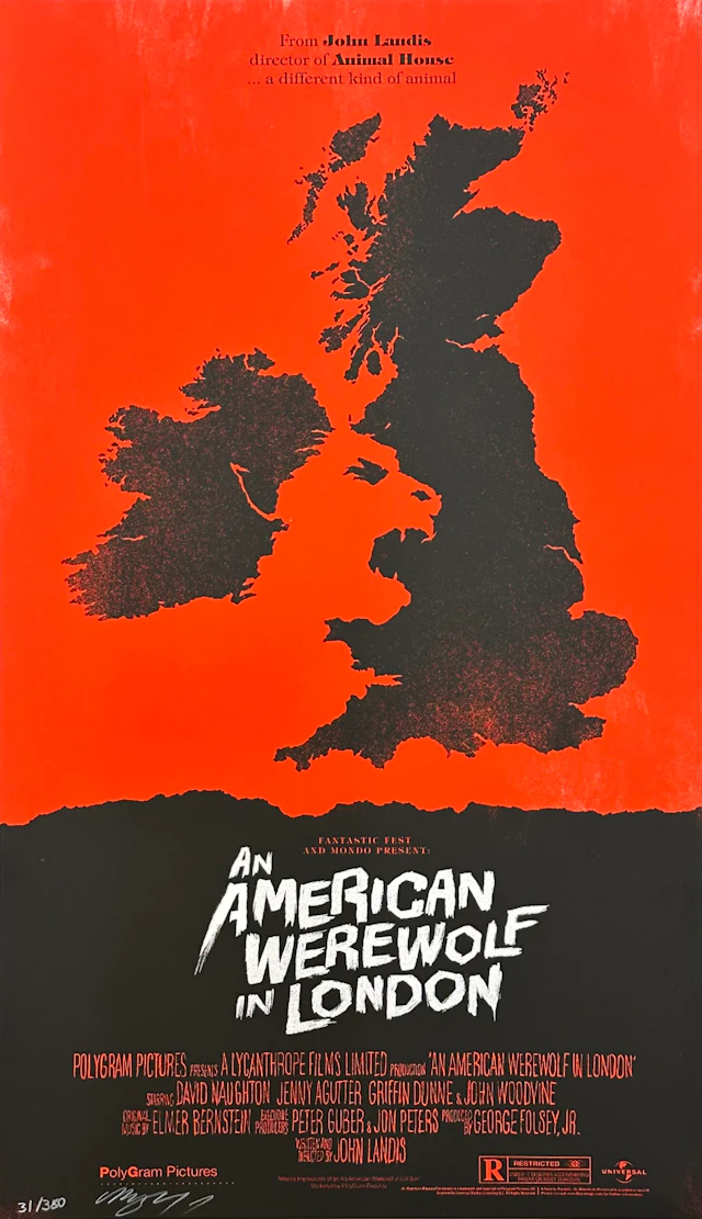 An American Werewolf in London Movie Poster - Olly Moss