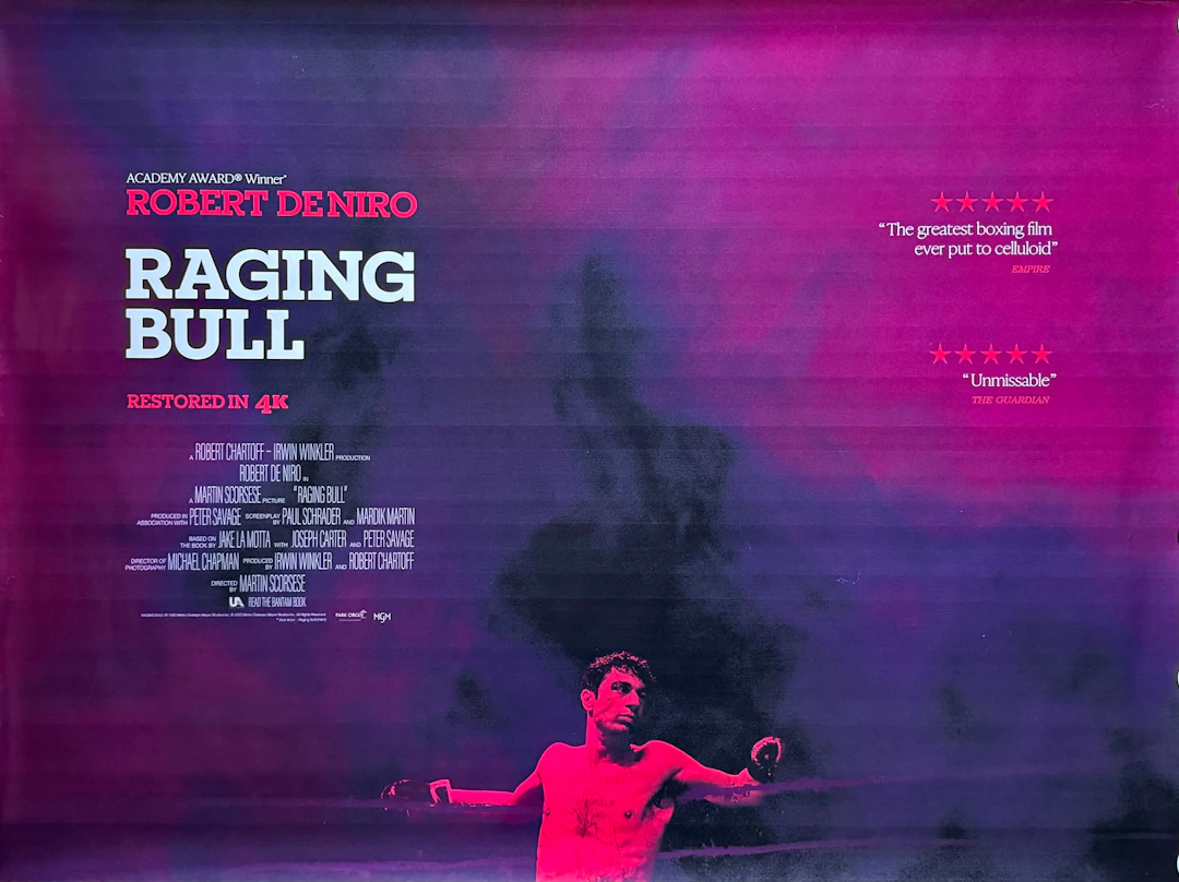 Original Raging Bull Movie Poster - Jake La Motta - Scorsese