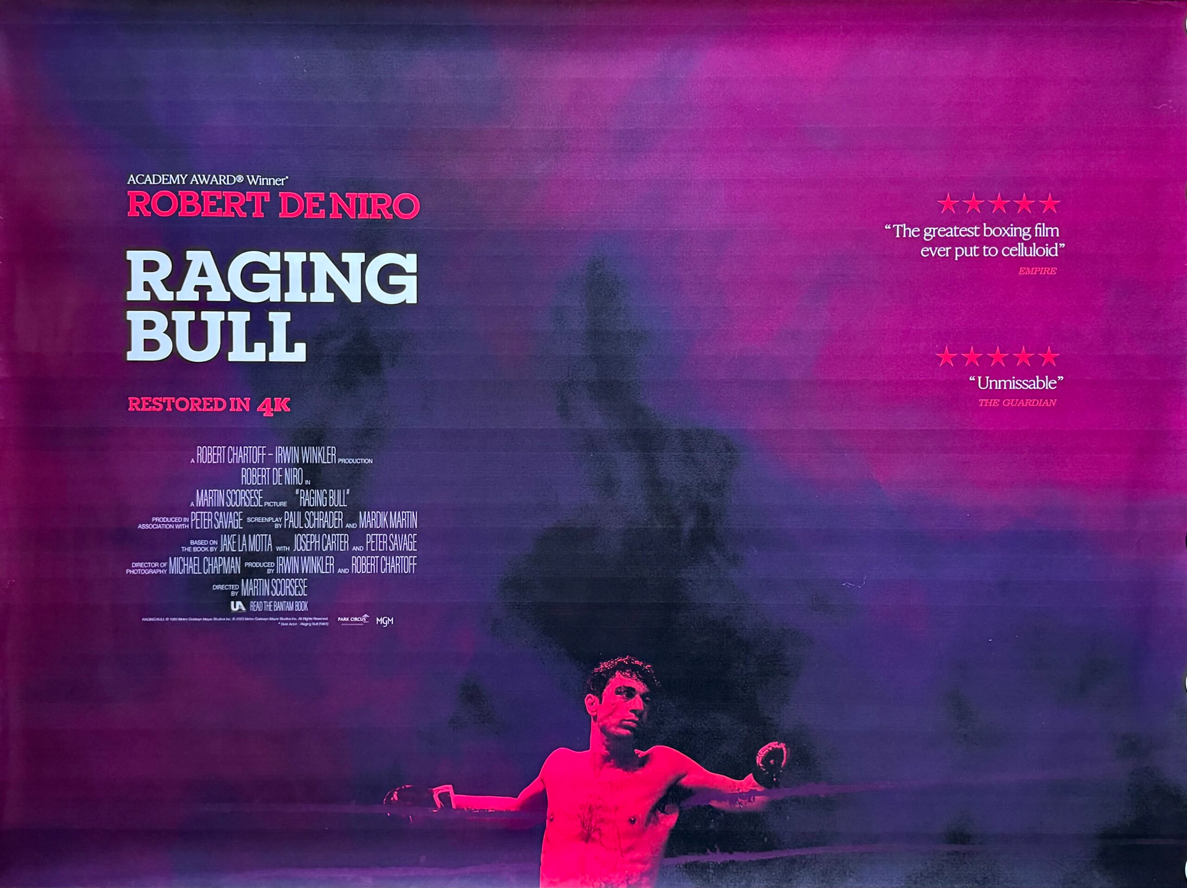 Original Raging Bull Movie Poster - Jake La Motta - Scorsese