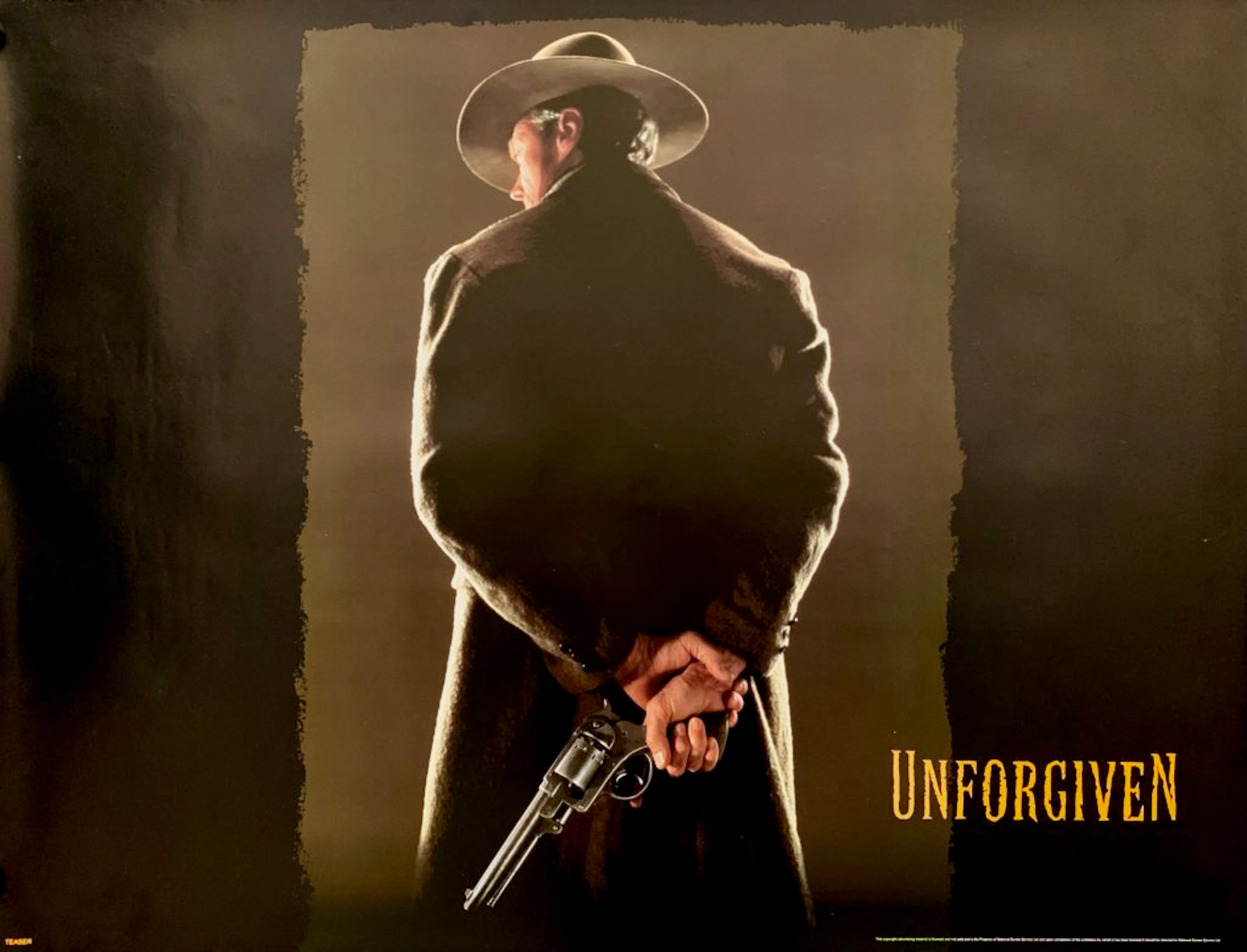 Original Unforgiven Movie Poster - Clint Eastwood - Western