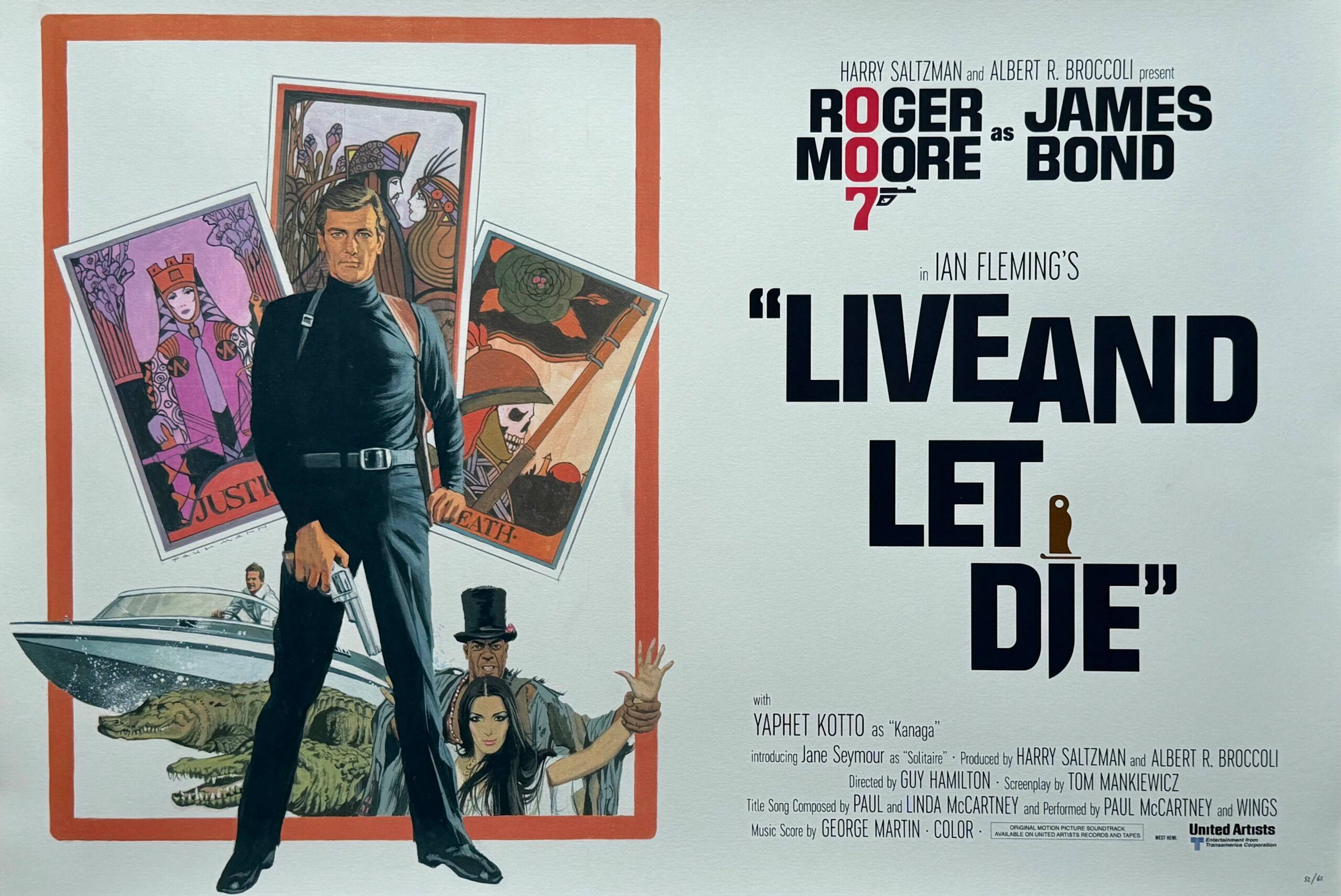 James Bond: Live and Let Die Alternative Movie Poster - 007