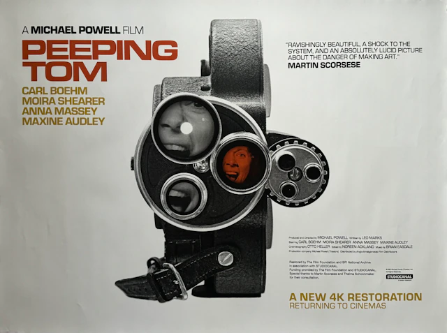 Original Peeping Tom Movie Poster - Michael Powell - Horror