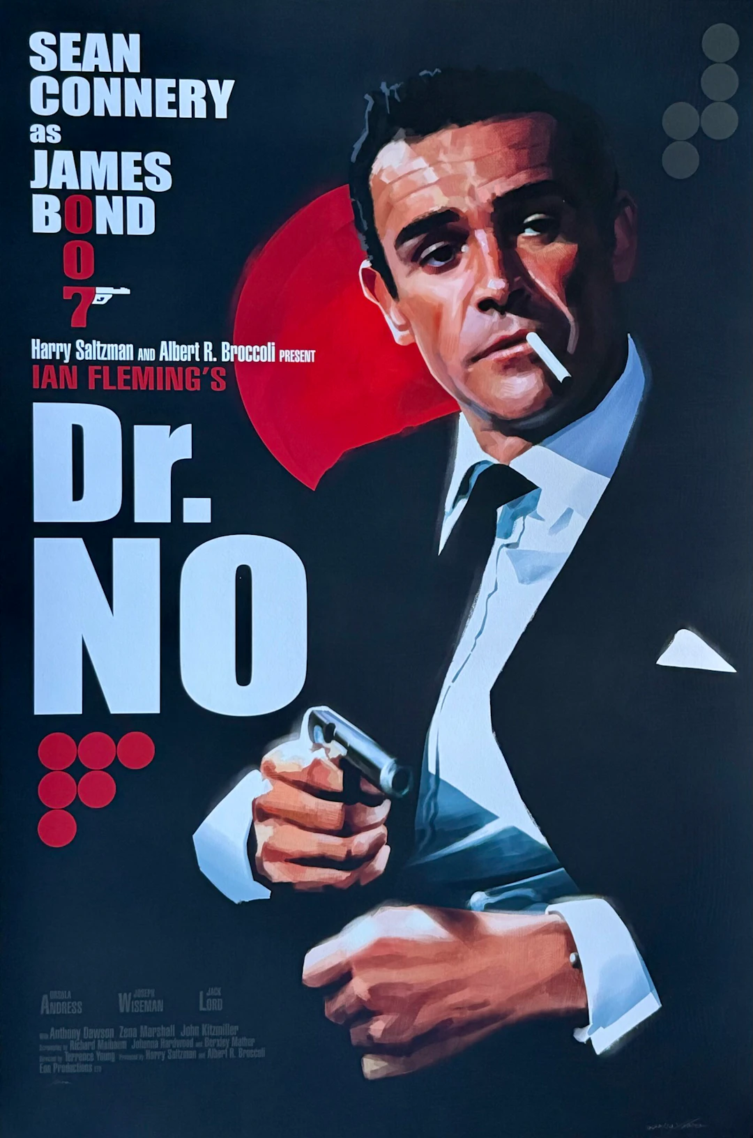 James Bond: Dr. No Alternative Movie Poster - 007 - Yvan Quinet