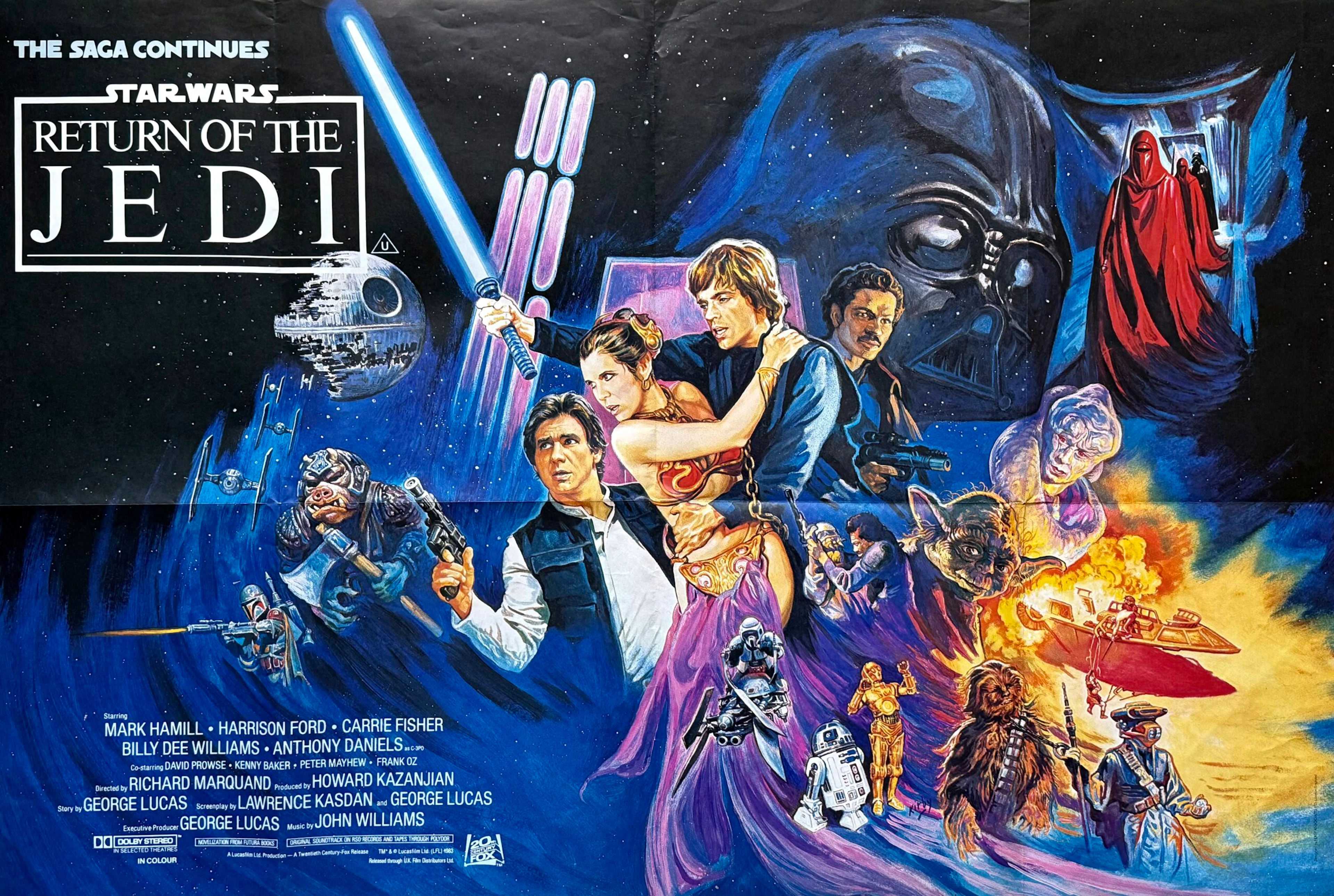Original Star Wars: Episode VI - Return of the Jedi Movie Poster