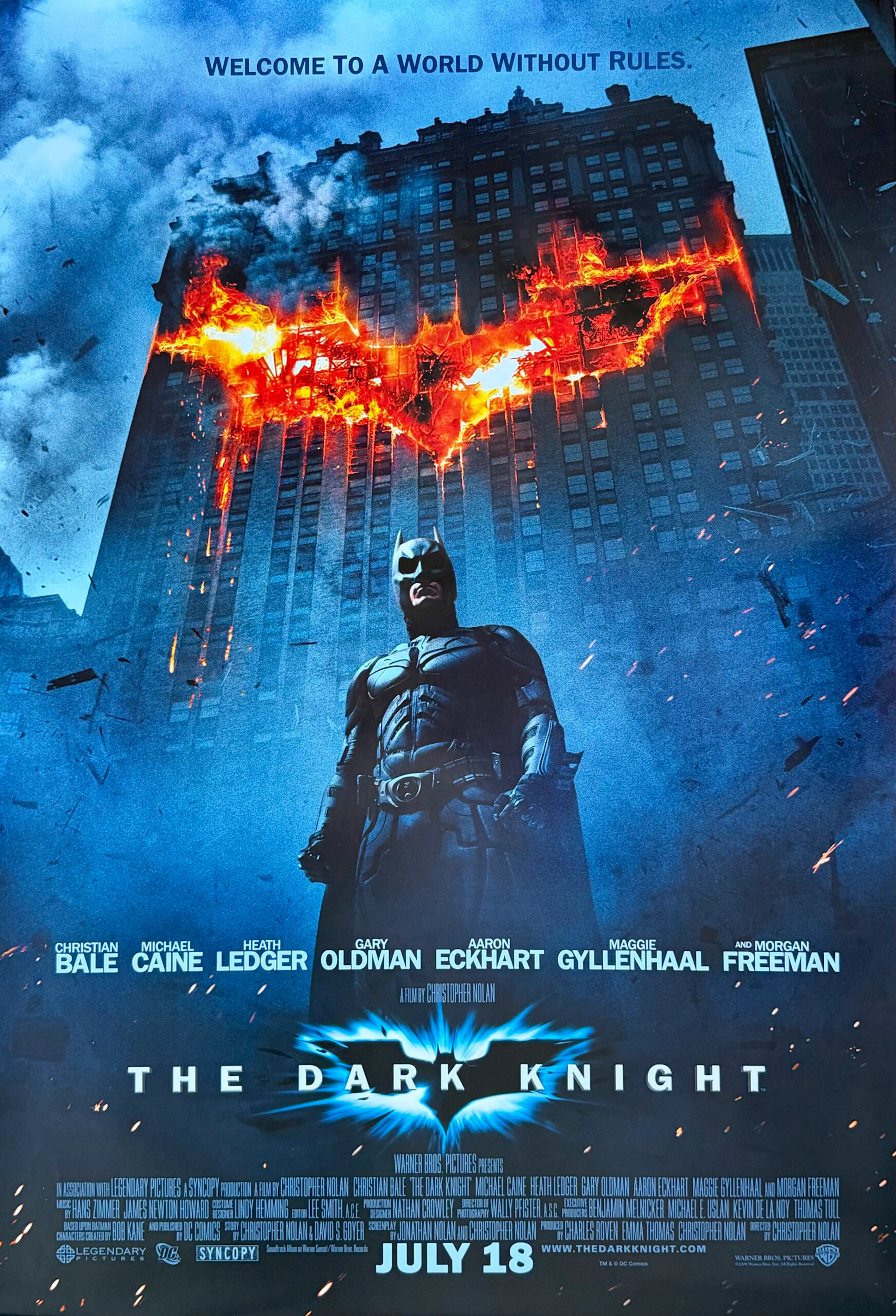 Original Batman: The Dark Knight Movie Poster - Christian Bale
