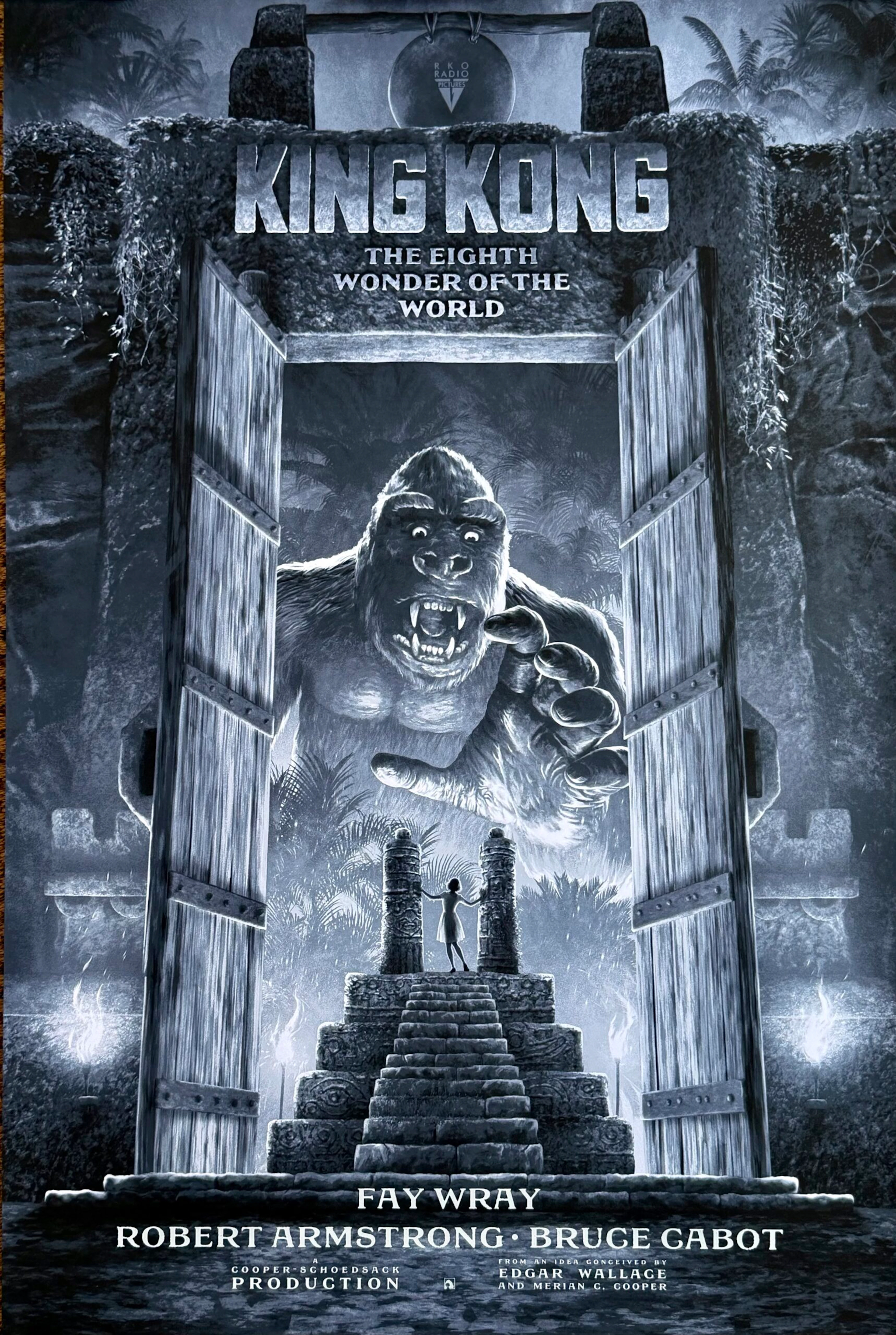 King Kong Alternative Movie Poster - Fay Wray - Skull Island