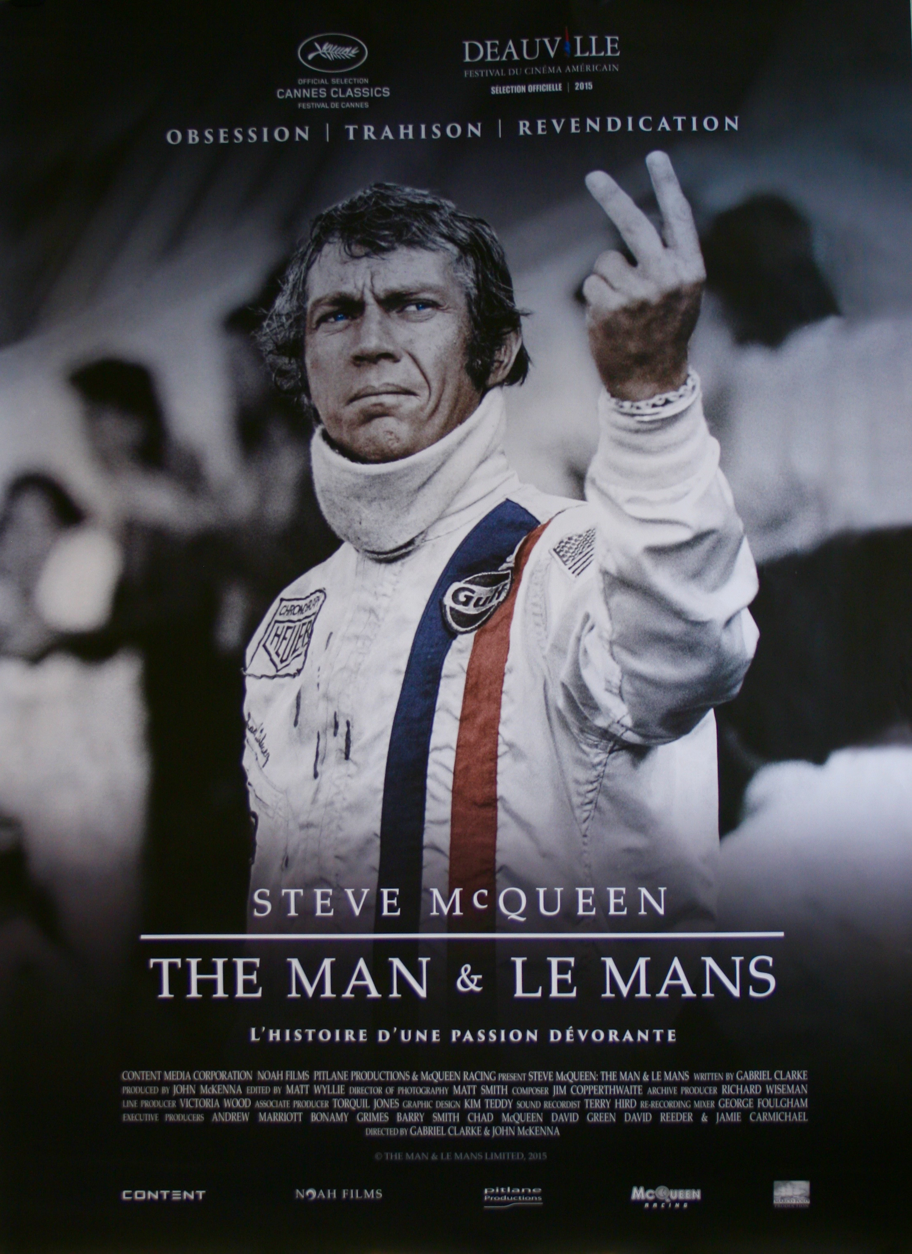 Original Steve McQueen The Man and Le Mans Movie Poster