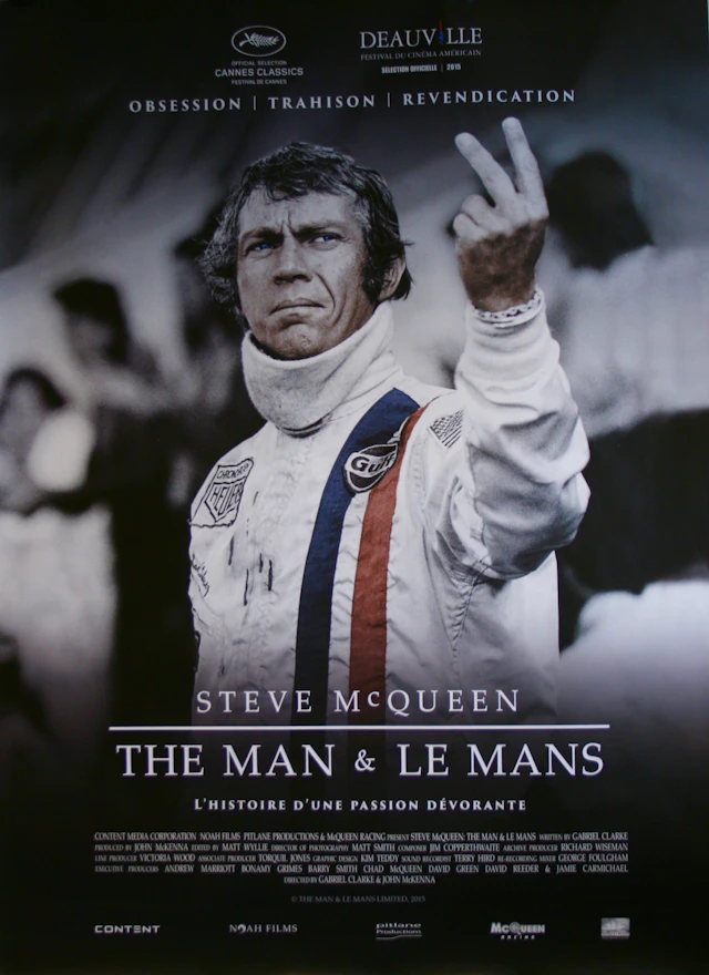 Original Steve McQueen The Man and Le Mans Movie Poster