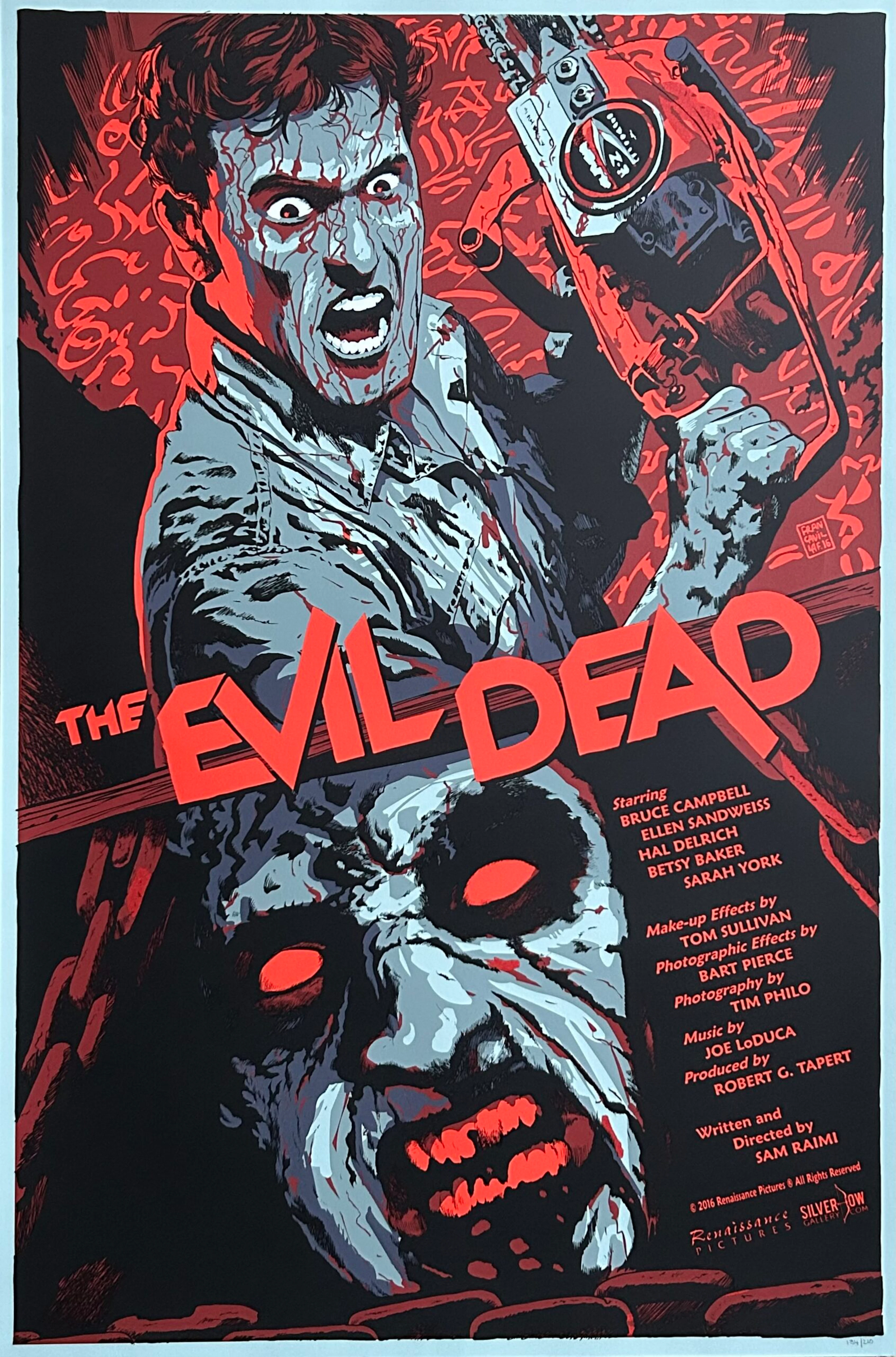 Evil Dead Movie Poster - Sam Raimi - Francesco Francavilla