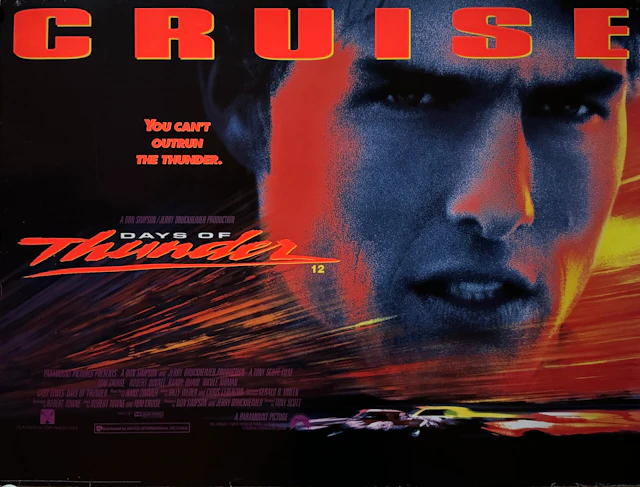 Original Days of Thunder Movie Poster - Tom Cruise - NASCAR