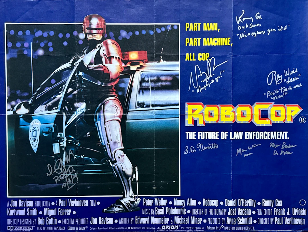 Original Robocop Movie Poster - Paul Verhoeven - Peter Weller