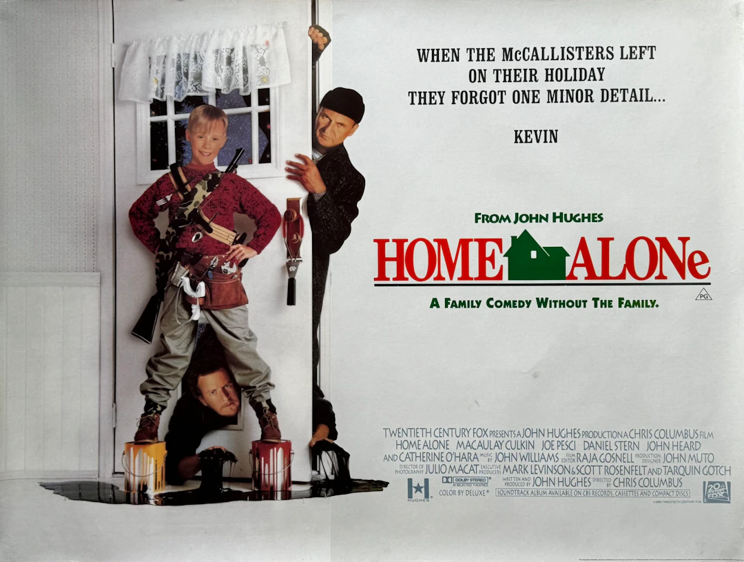 Original Home Alone Movie Poster - Macaulay Culkin - Christmas