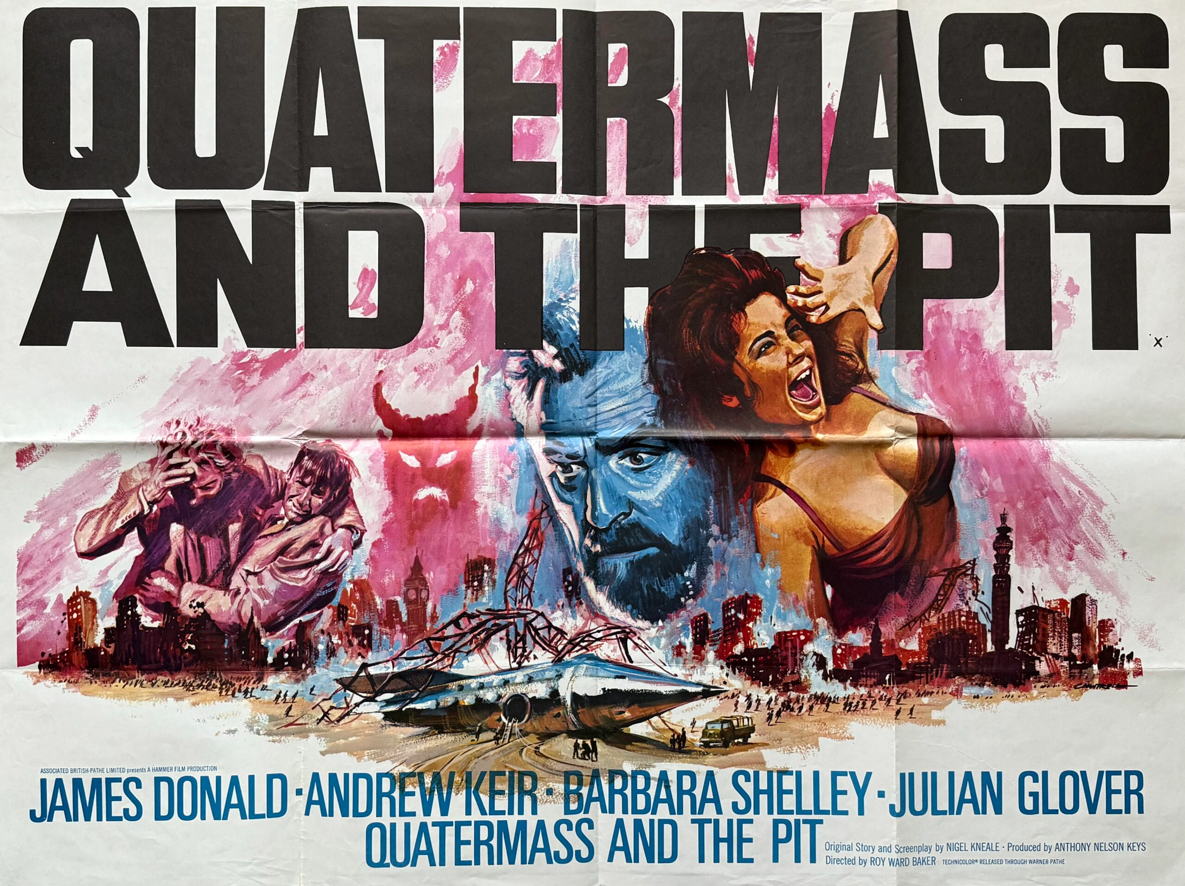 Original Quatermass and the Pit Movie Poster - Hammer
