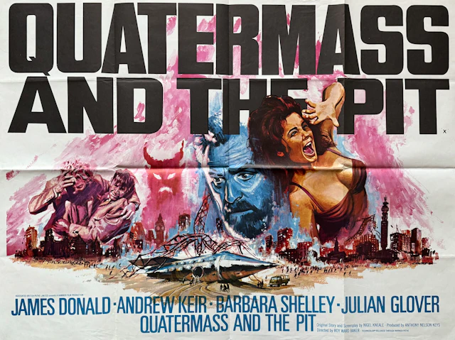 Original Quatermass and the Pit Movie Poster - Hammer
