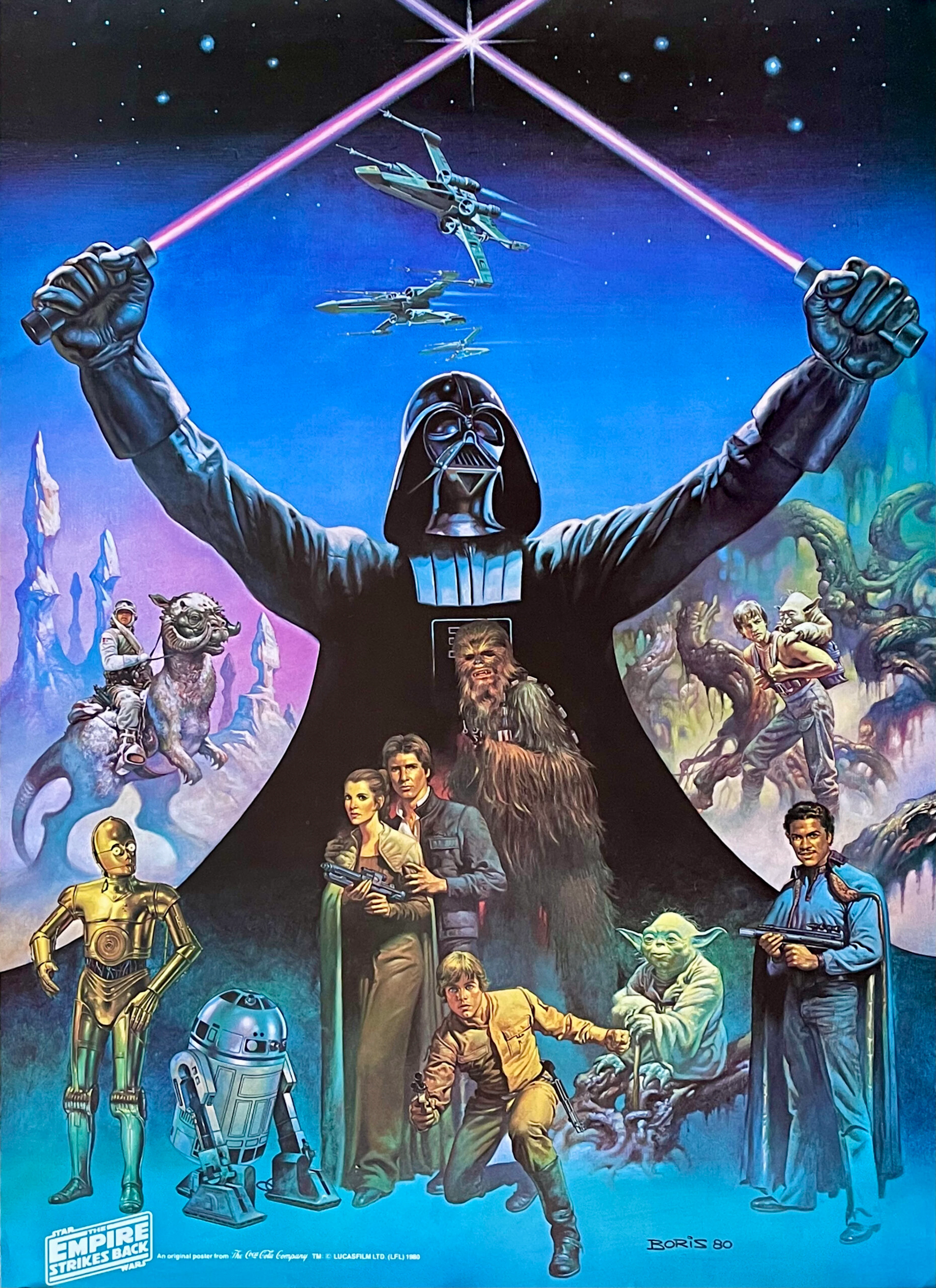 Original The Empire Strikes Back Movie Poster - Star Wars - Boris Vallejo