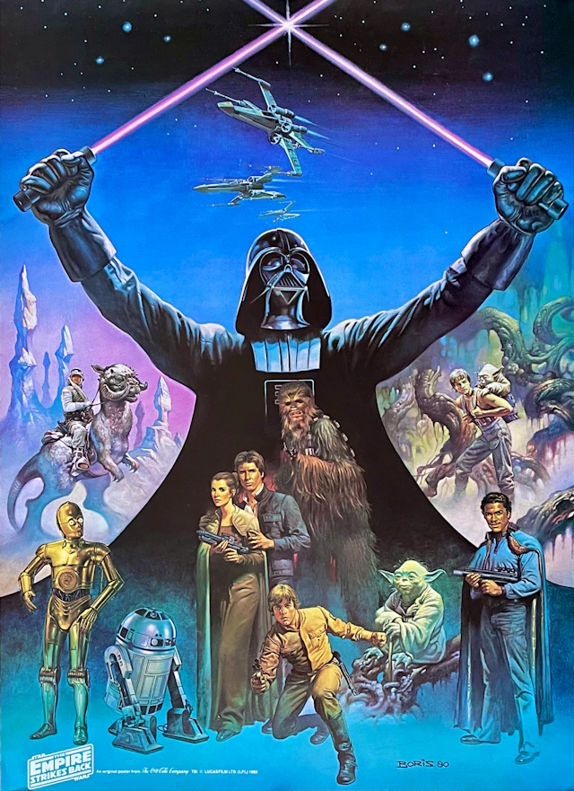 Original The Empire Strikes Back Movie Poster - Star Wars - Boris Vallejo