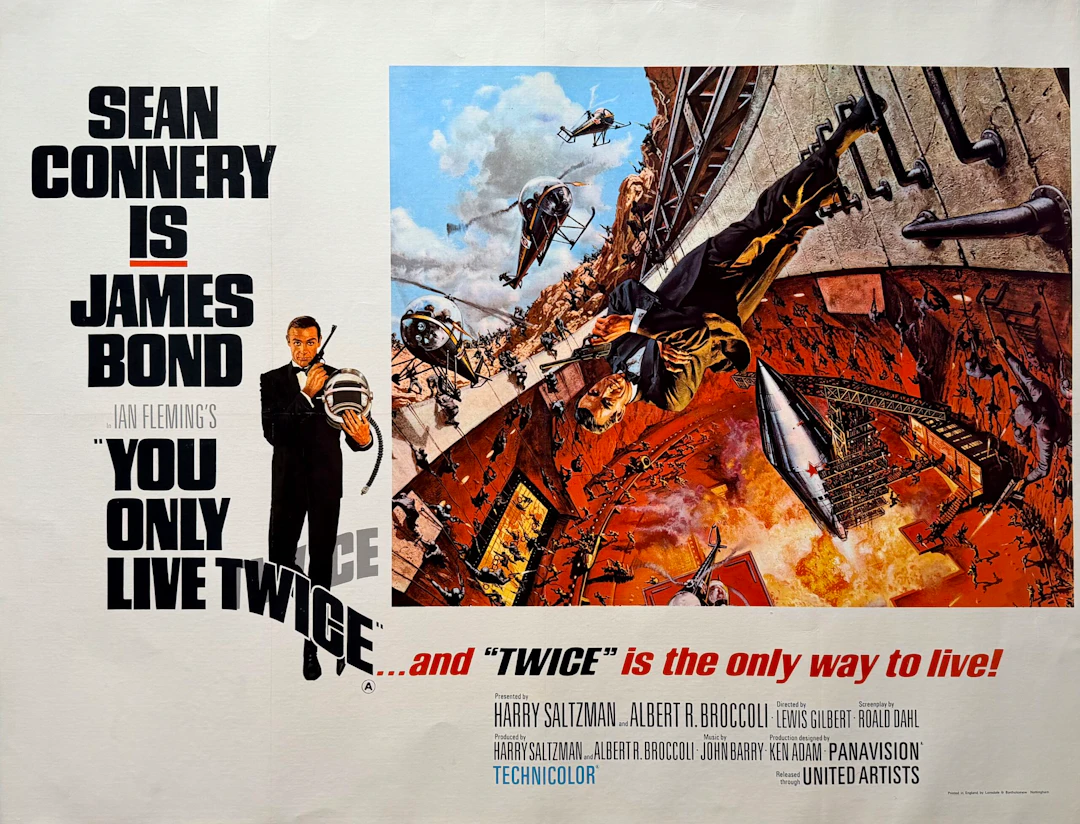 Original James Bond: You Only Live Twice Movie Poster
