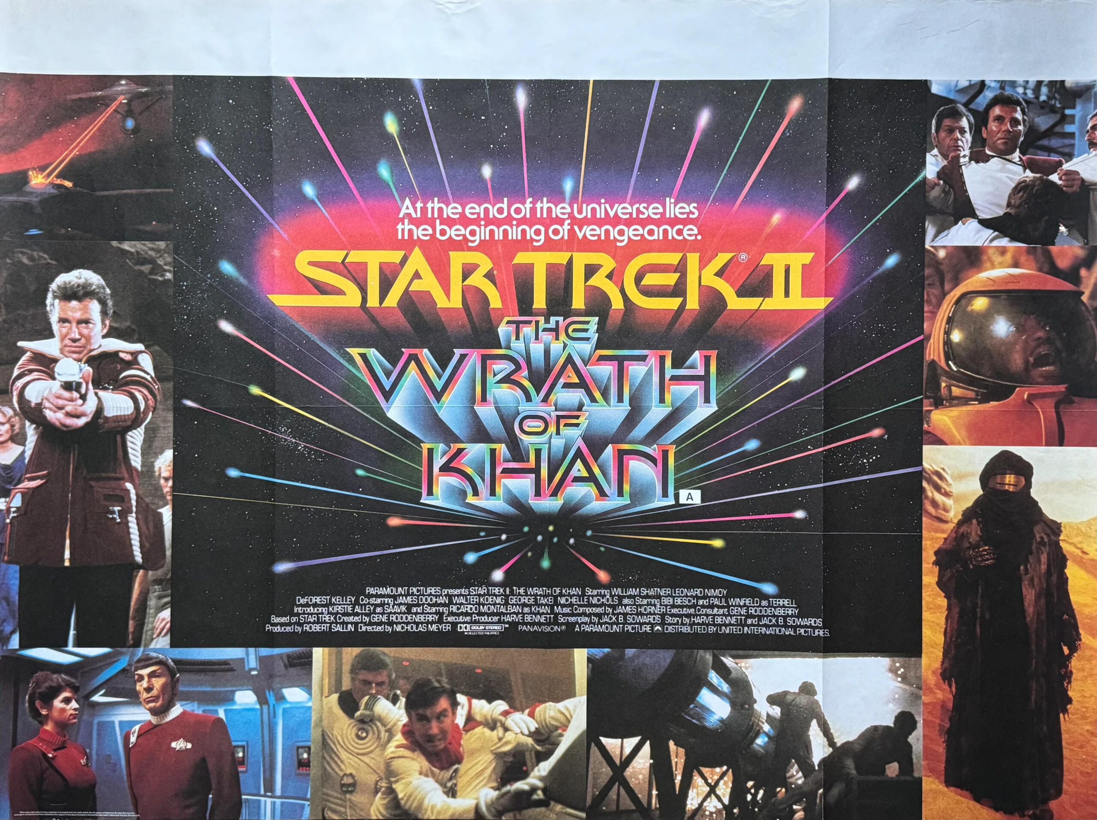 Original Star Trek II: The Wrath of Khan Movie Poster