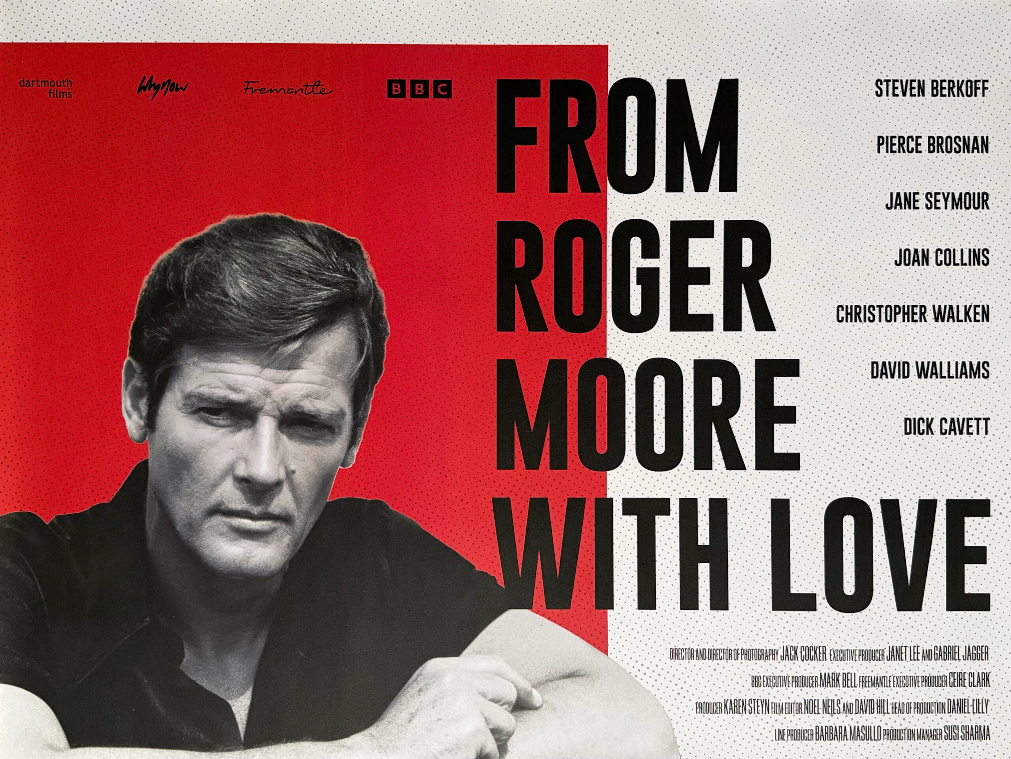 Original From Roger Moore With Love Movie Poster - James Bond