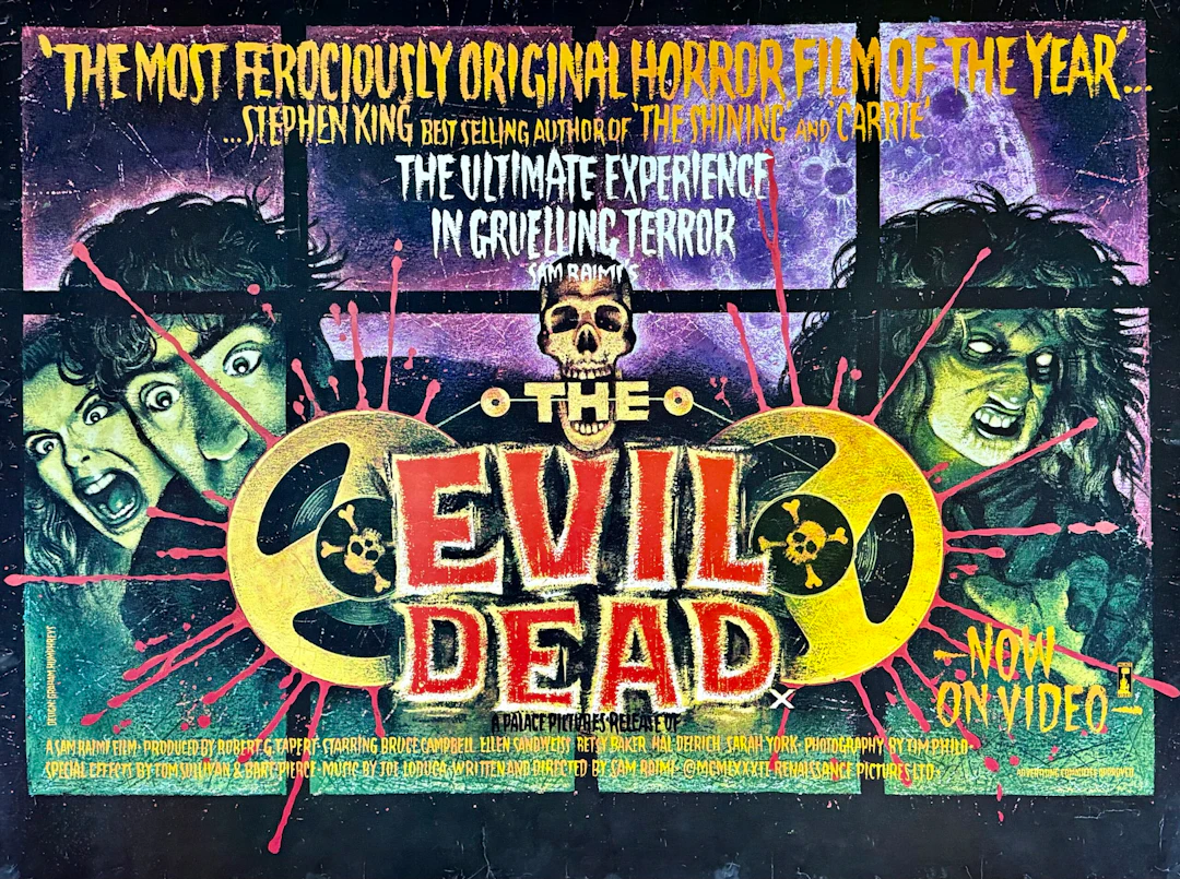 Original Evil Dead Movie Poster - Horror - Sam Raimi