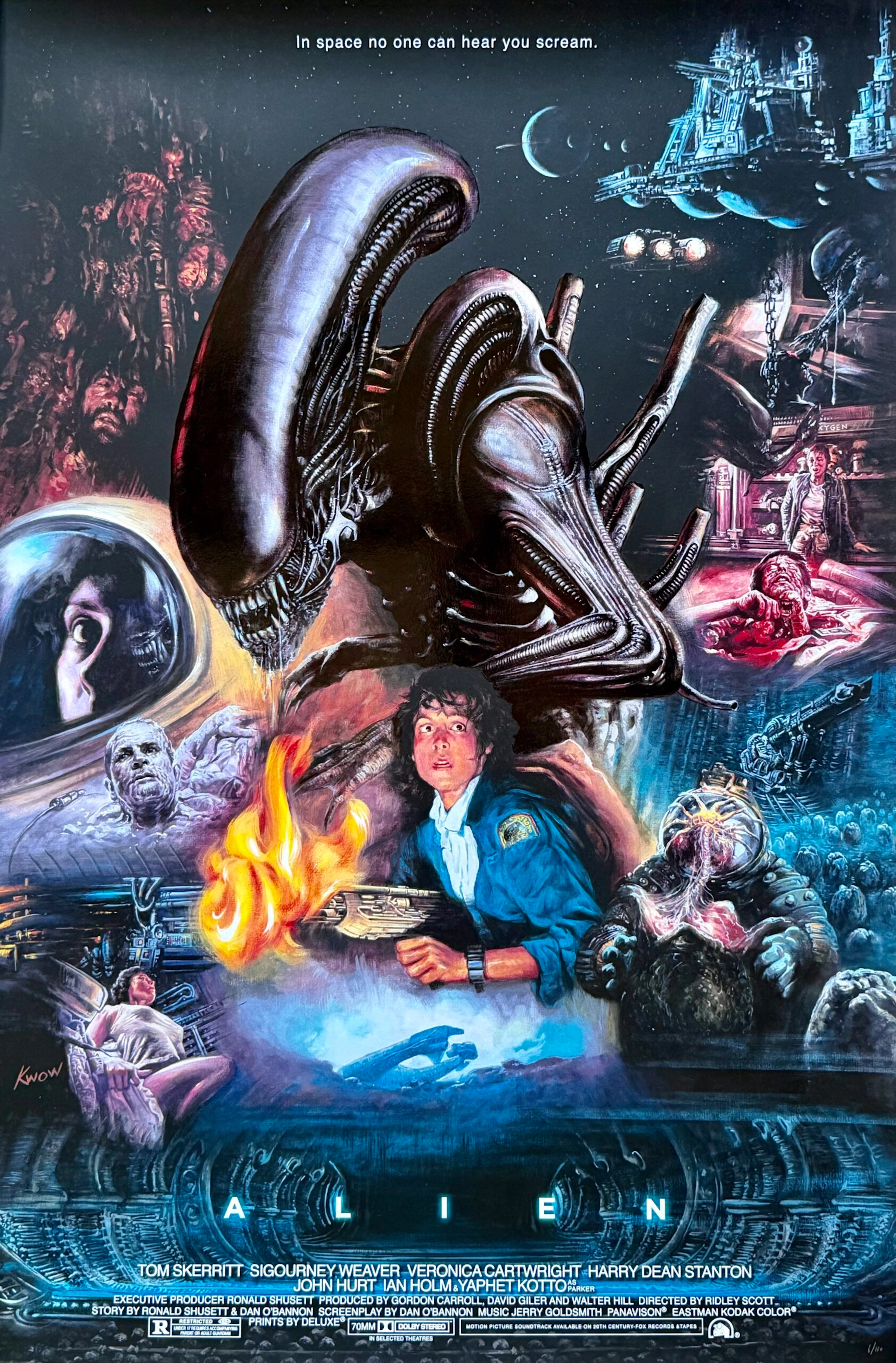 Alien Alternative Movie Poster - Ridley Scott - Sigourney Weaver