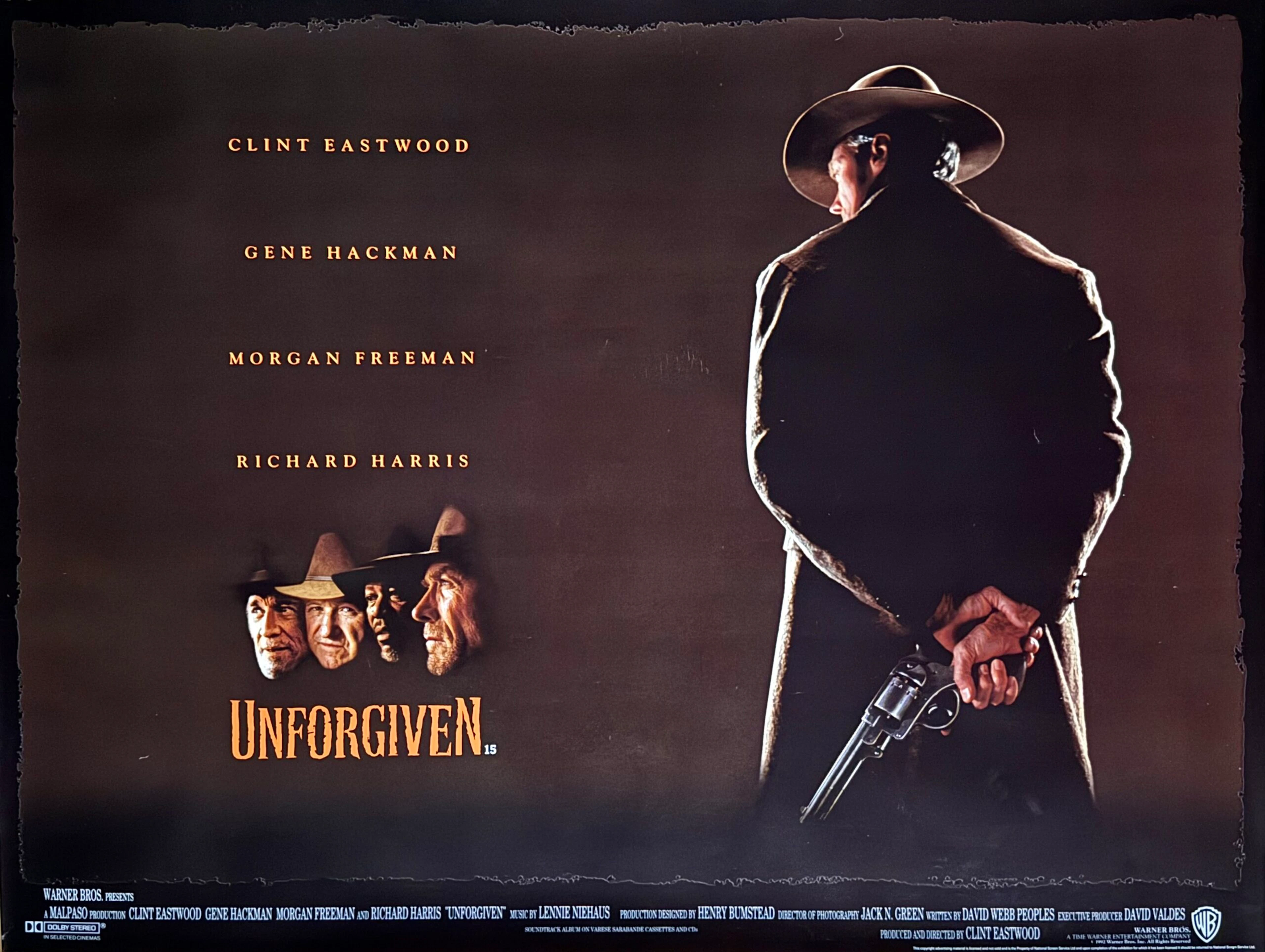 Original Unforgiven Movie Poster - Clint Eastwood - Western