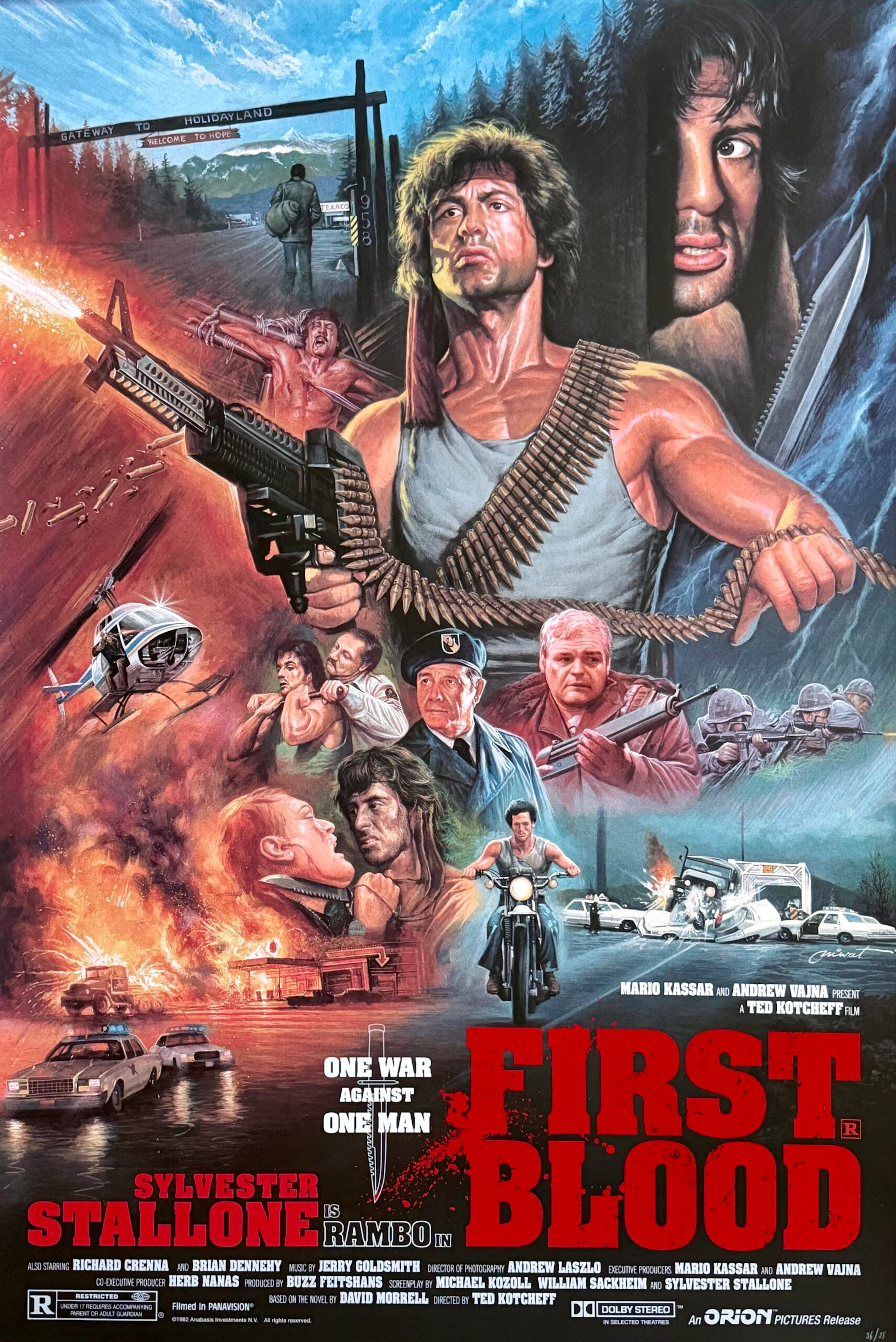 First Blood: Rambo Alternative Movie Poster - Sylvester Stallone