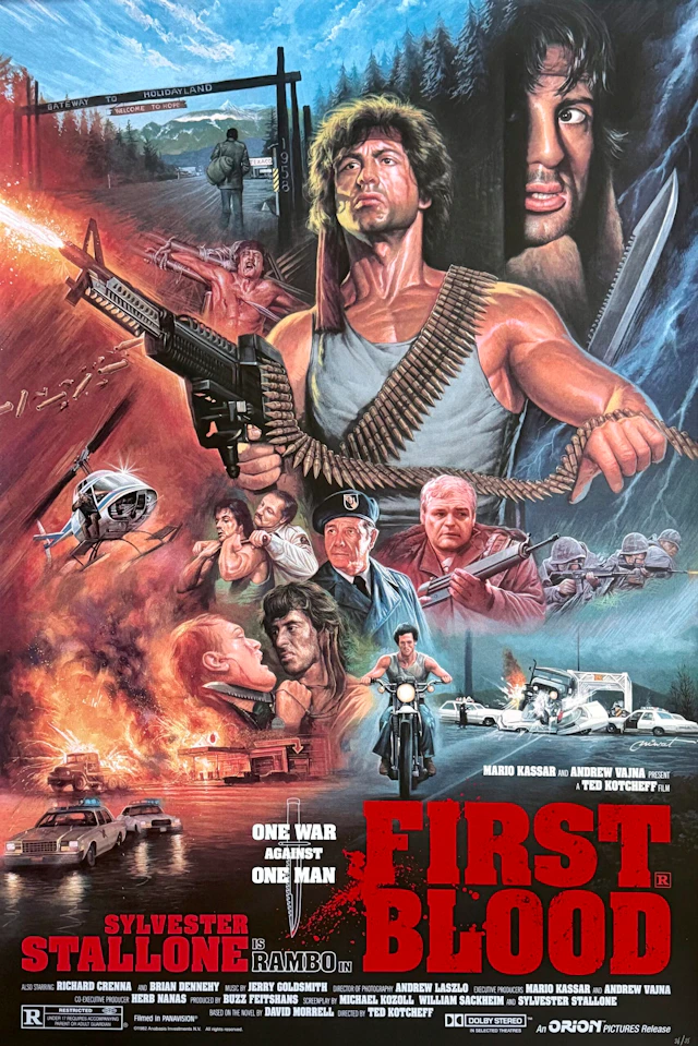 First Blood: Rambo Alternative Movie Poster - Sylvester Stallone
