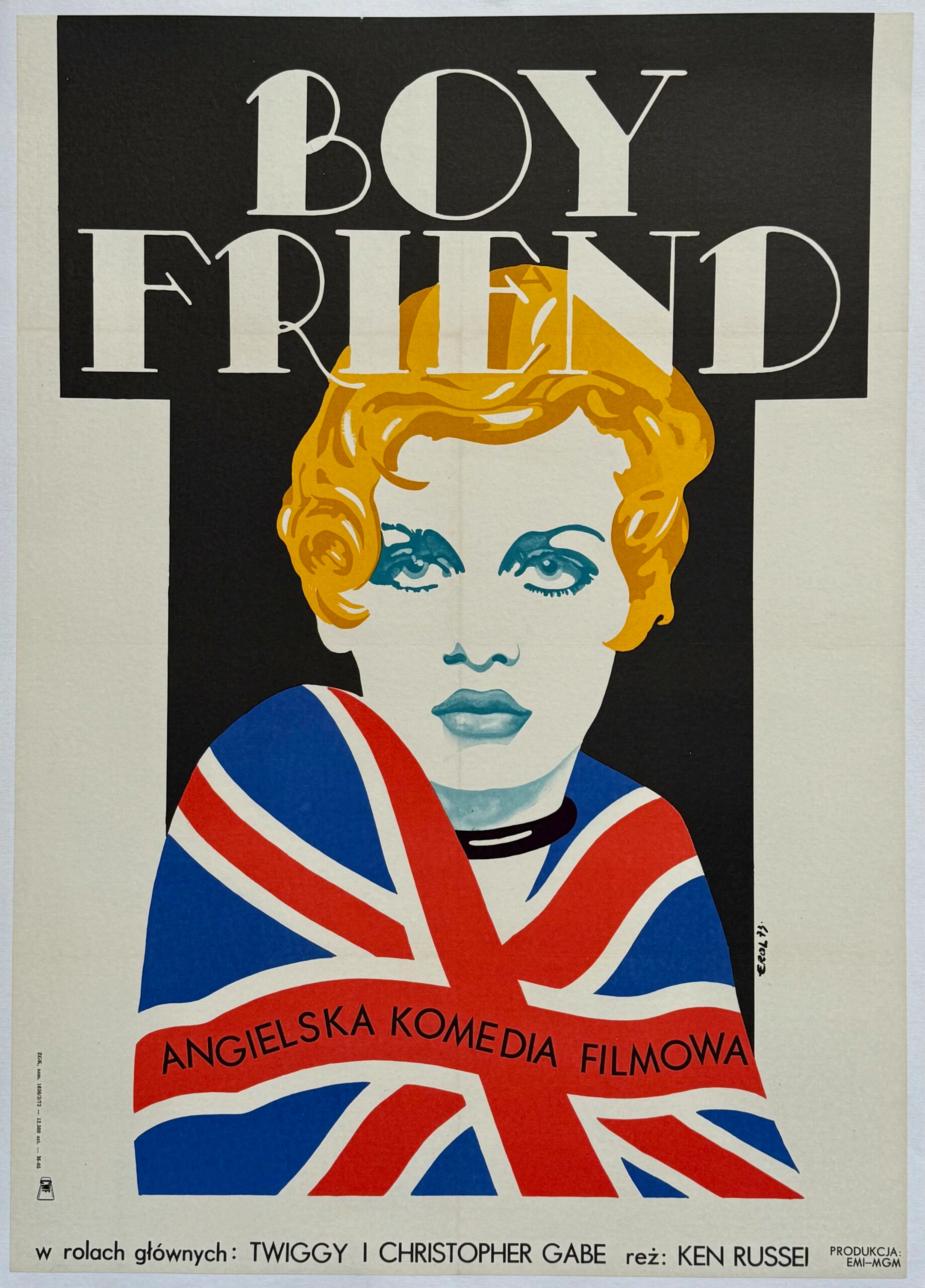 Original The Boy Friend Movie Poster - Twiggy - Poland