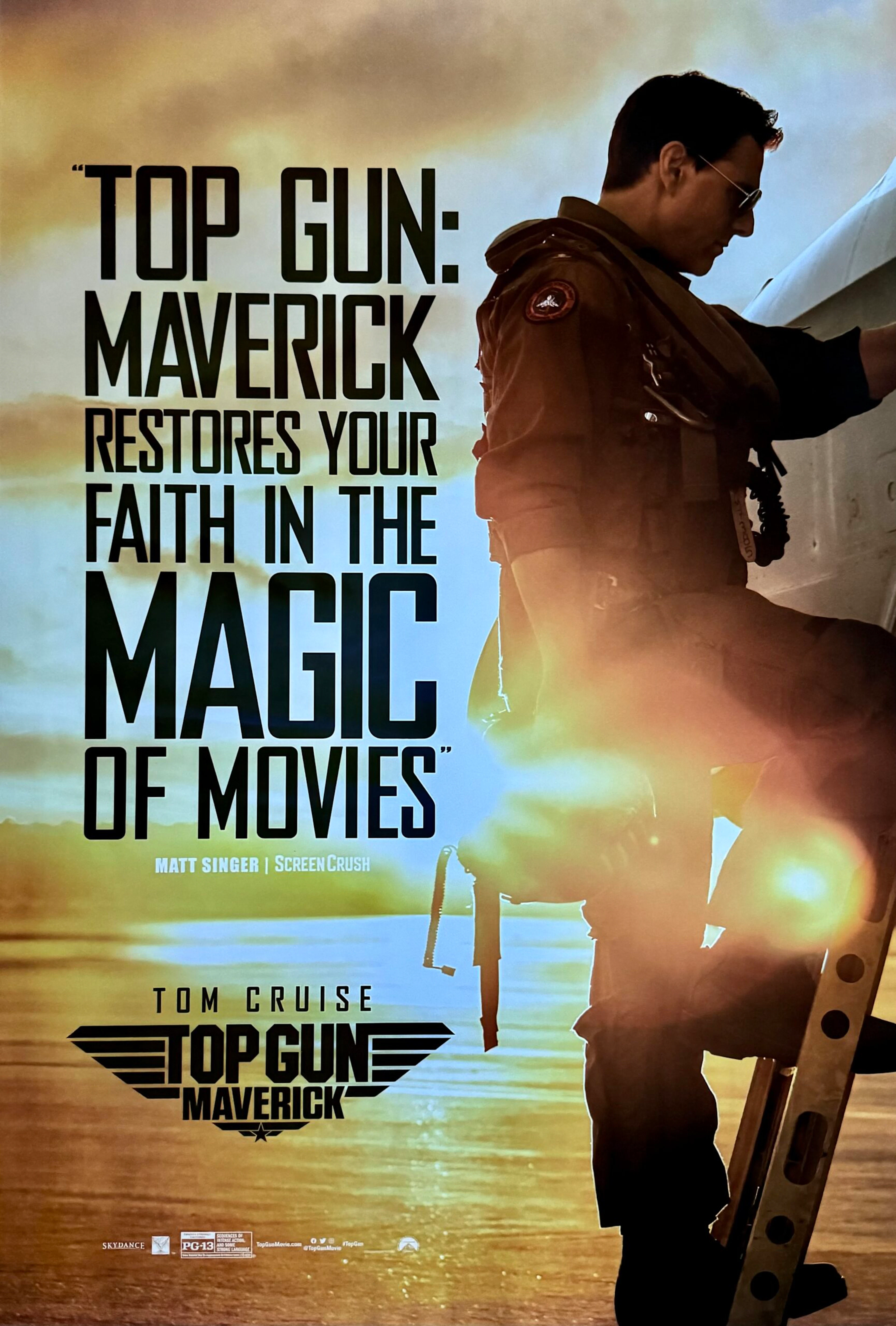 Original Top Gun: Maverick Movie Poster - Tom Cruise